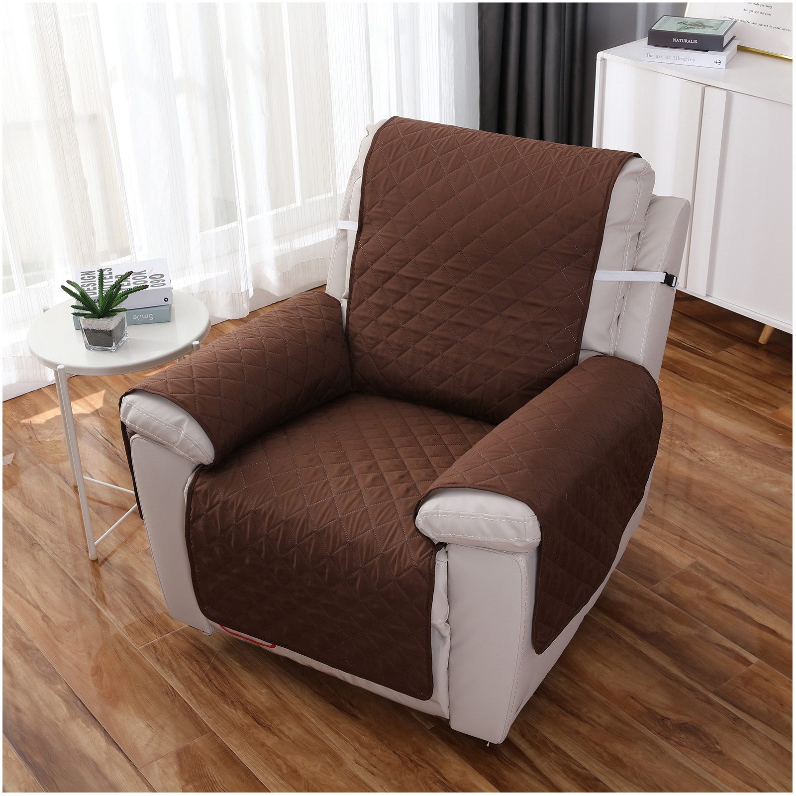 Qelus Чохли на крісла Rutschfest Чохли на крісла für Relaxsessel mit Armlehne, Fernsehsessel Sesselbezug