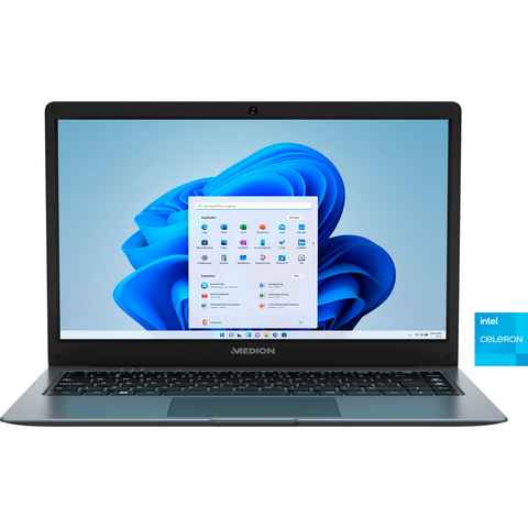 Medion® AKOYA E14223 Notebook (35,5 cm/14 Zoll, Intel Celeron N4120, UHD Graphics, 128 GB SSD)