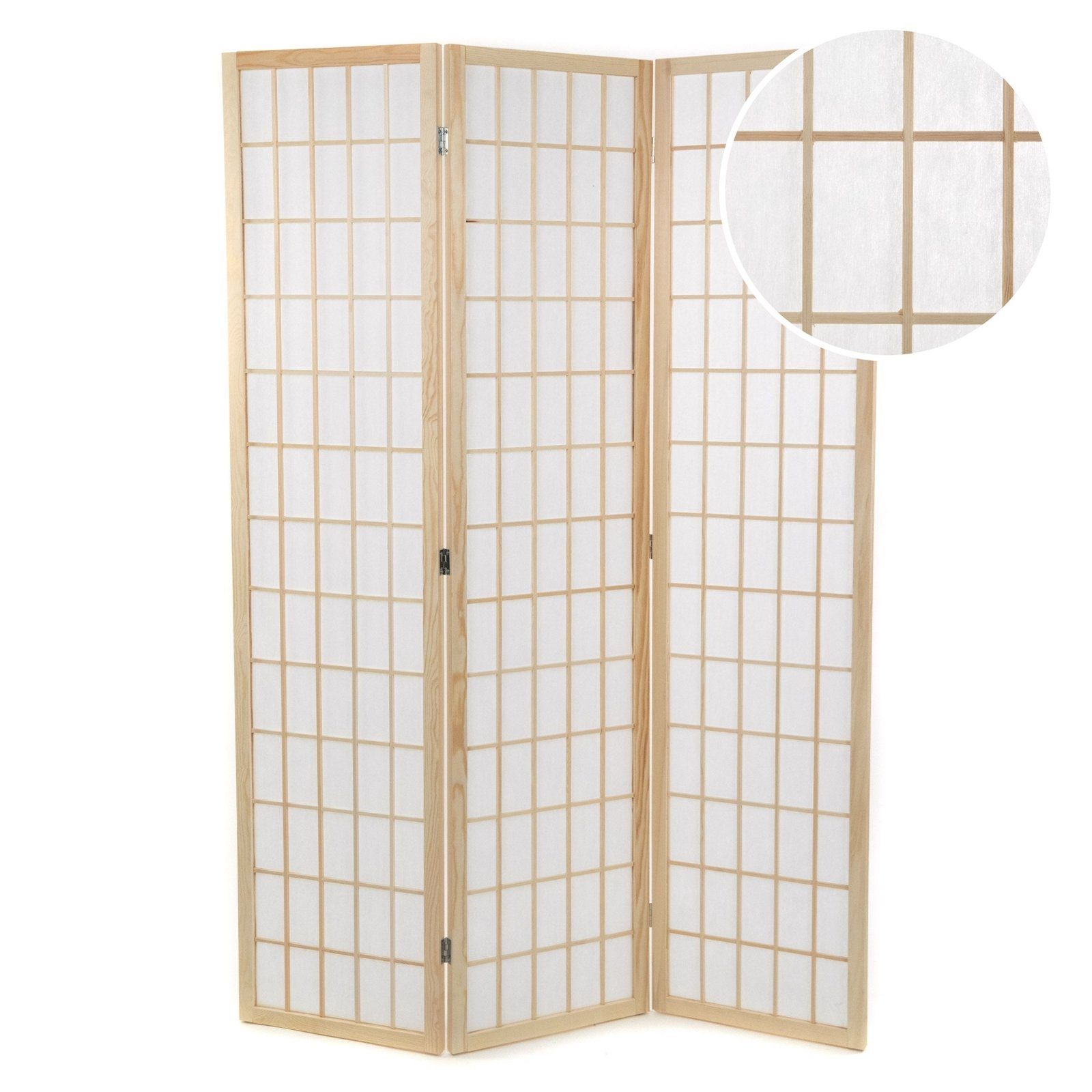 DESIGN DELIGHTS Paravent RAUMTEILER "CANVA", Reispapier, 170x120 cm, Japan Paravent