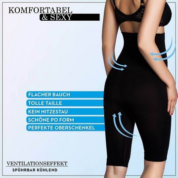 Miss Perfect Miederhose 34821 mit hoher Taille und Bein und Kühlungseffekt in Größe S-2XL (38-46)