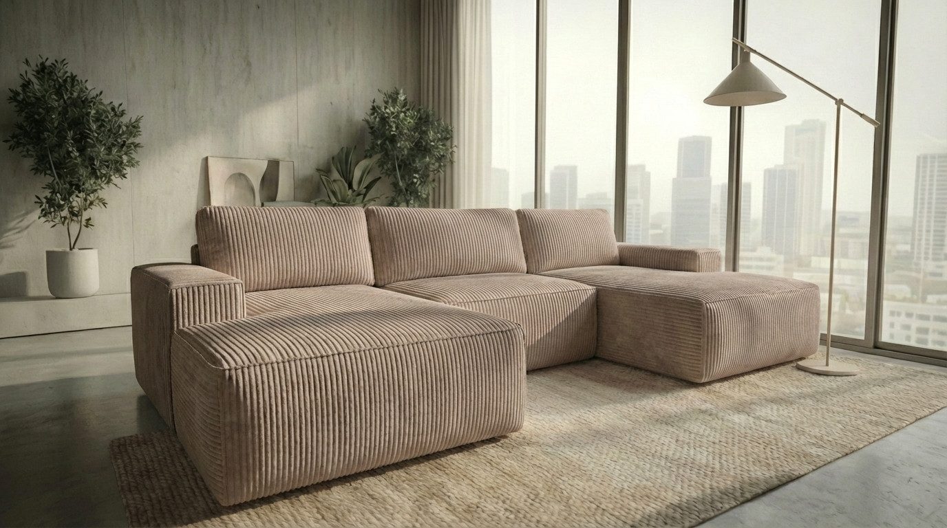 A&J MöbelLand GmbH Ecksofa EINAR mit Schlaffunktion, Bonellfederkern und Bettkasten, TOP ANGEBOT!