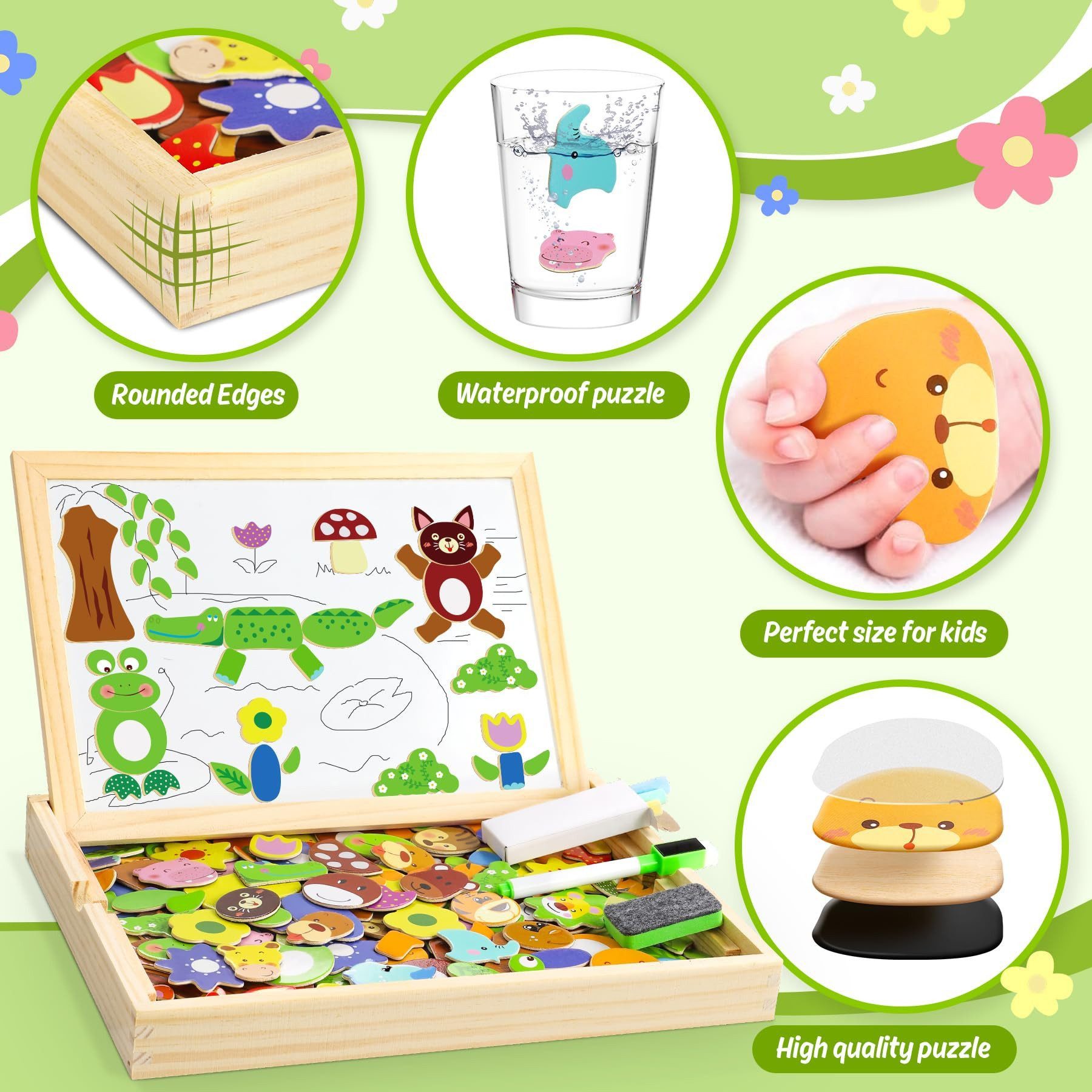 POPOLIC Magnetspiel Spielzeug, Magnettafel Kinder Kinderspielzeug ab 3 Jahr günstig online kaufen