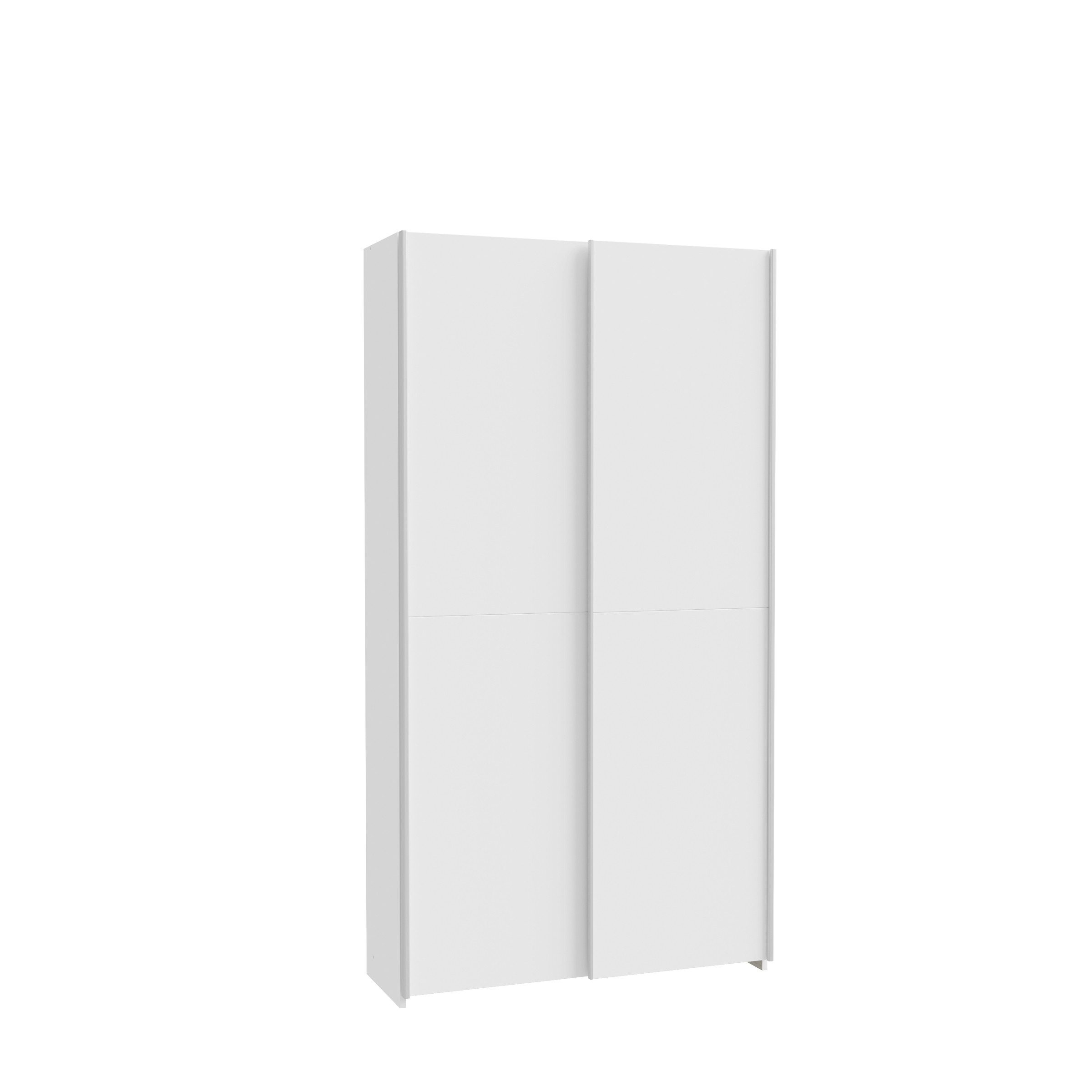PREISBRECHER Schwebetürenschrank HOME NOOK 6 Böden, in Weiss - 100,1x190,5x39,1cm (BxHxT)