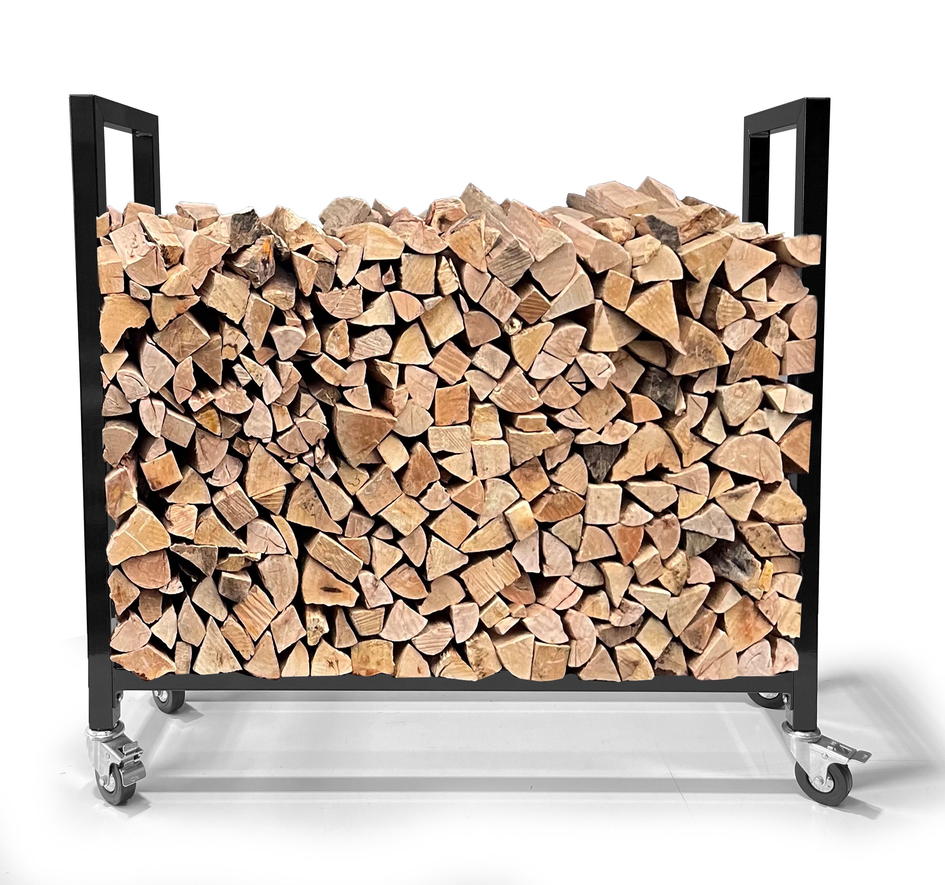 Quick Star Kaminholzregal Kaminholzregal 65x25x65cm cm mit Rollen, BxTxH:65 günstig online kaufen