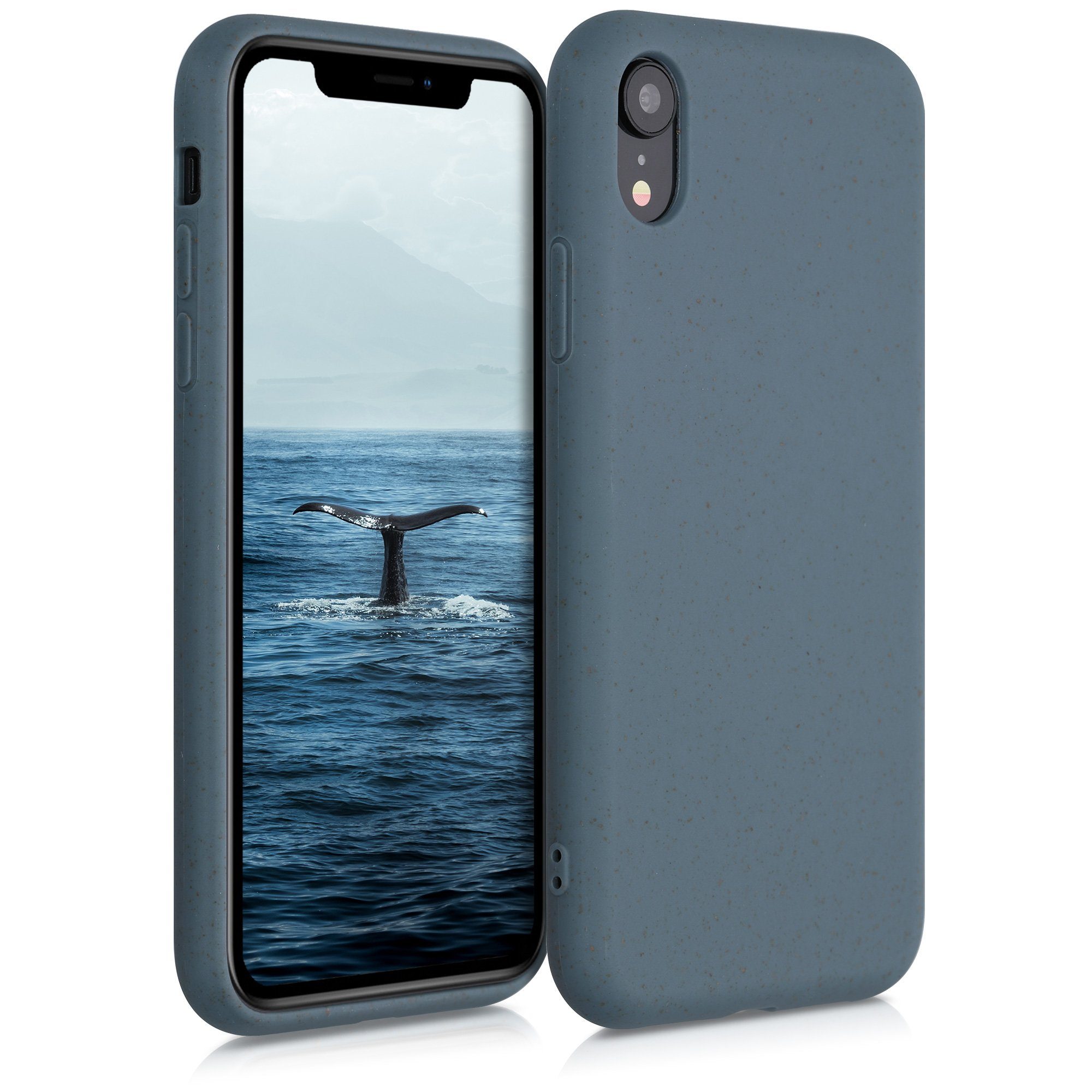 kalibri Handyhülle Hülle für Apple iPhone XR, Nachhaltige Handy Schutzhülle aus Stroh und Silikon