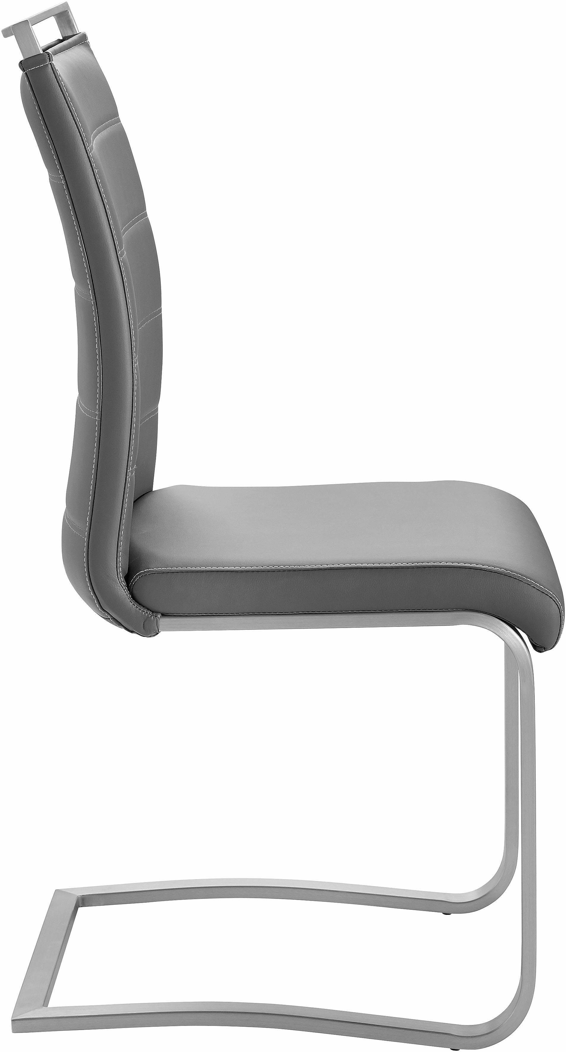 belastbar Pescara grau furniture grau | Freischwinger 2 (Set, Stuhl St), 120 MCA Kg bis