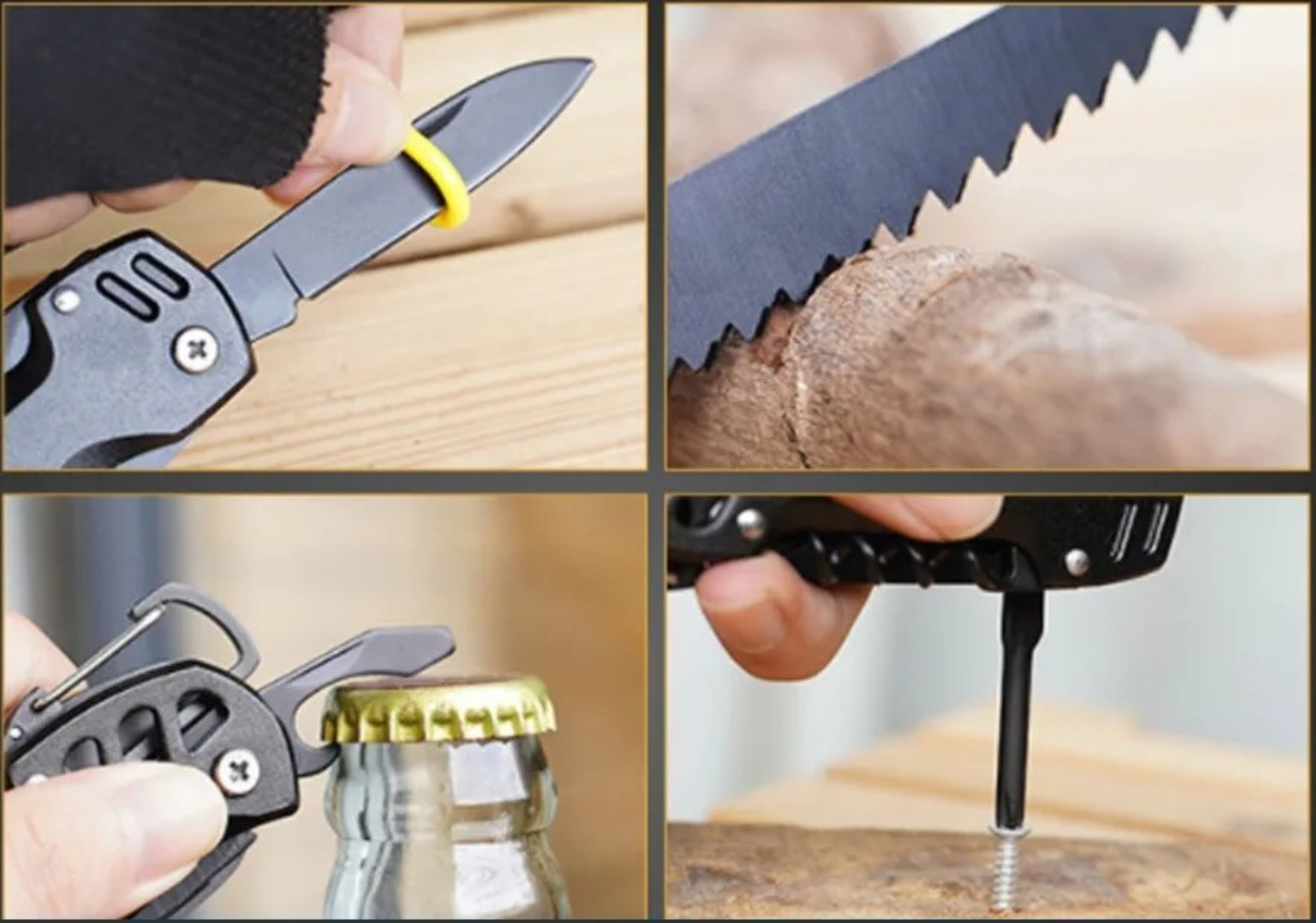 HURTNET Multitool Multitool 13-in-1 Survival Werkzeugmesser in Blau – Camping & Outdoor, (Multifunktionales Survival Werkzeug-Set für Outdoor & Camping, Praktisches Multitool Set mit 13 Funktionen und Tasche), 13-in-1 Multitool mit Etui – Outdoor Survival Camping in Blau