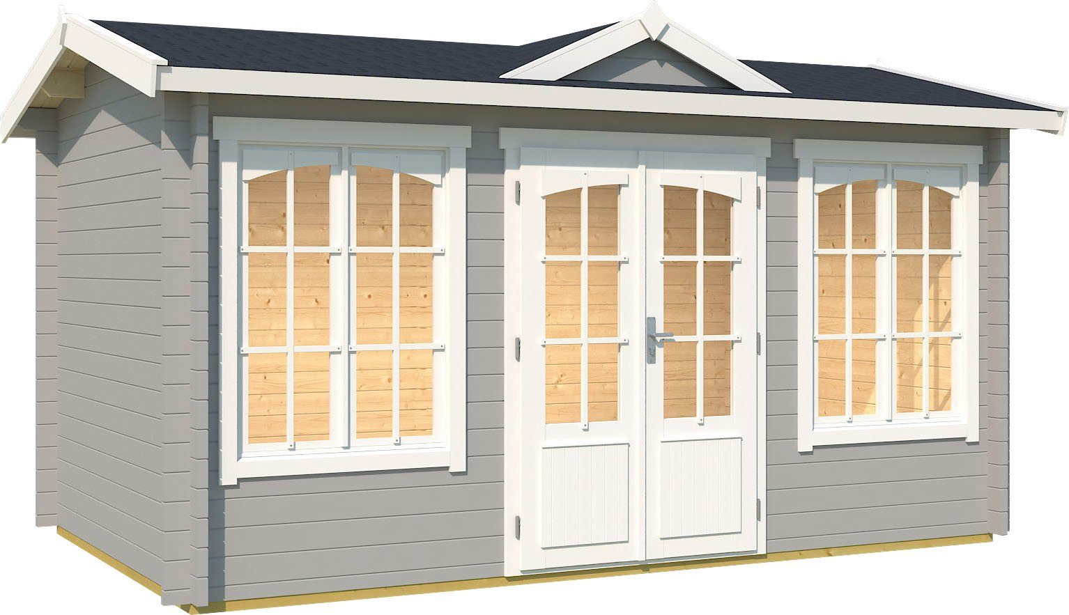 LASITA MAJA Gartenhaus KENSINGTON, BxT: 440x292 cm, (Set, inkl. Fussbodenbretter zum verlegen)