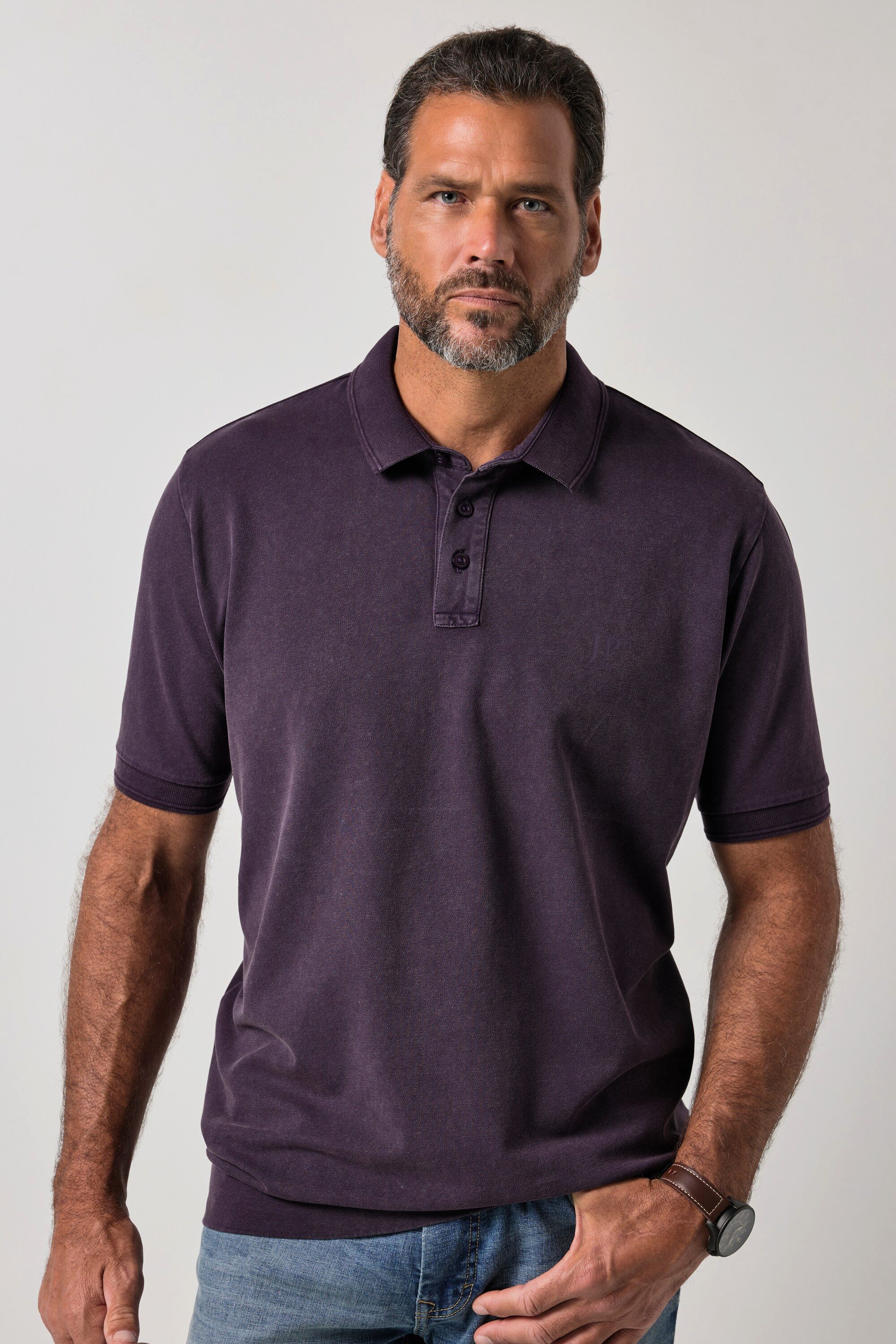 JP1880 Poloshirt Poloshirt FLEXNAMIC® Bauchfit Piqué Halbarm