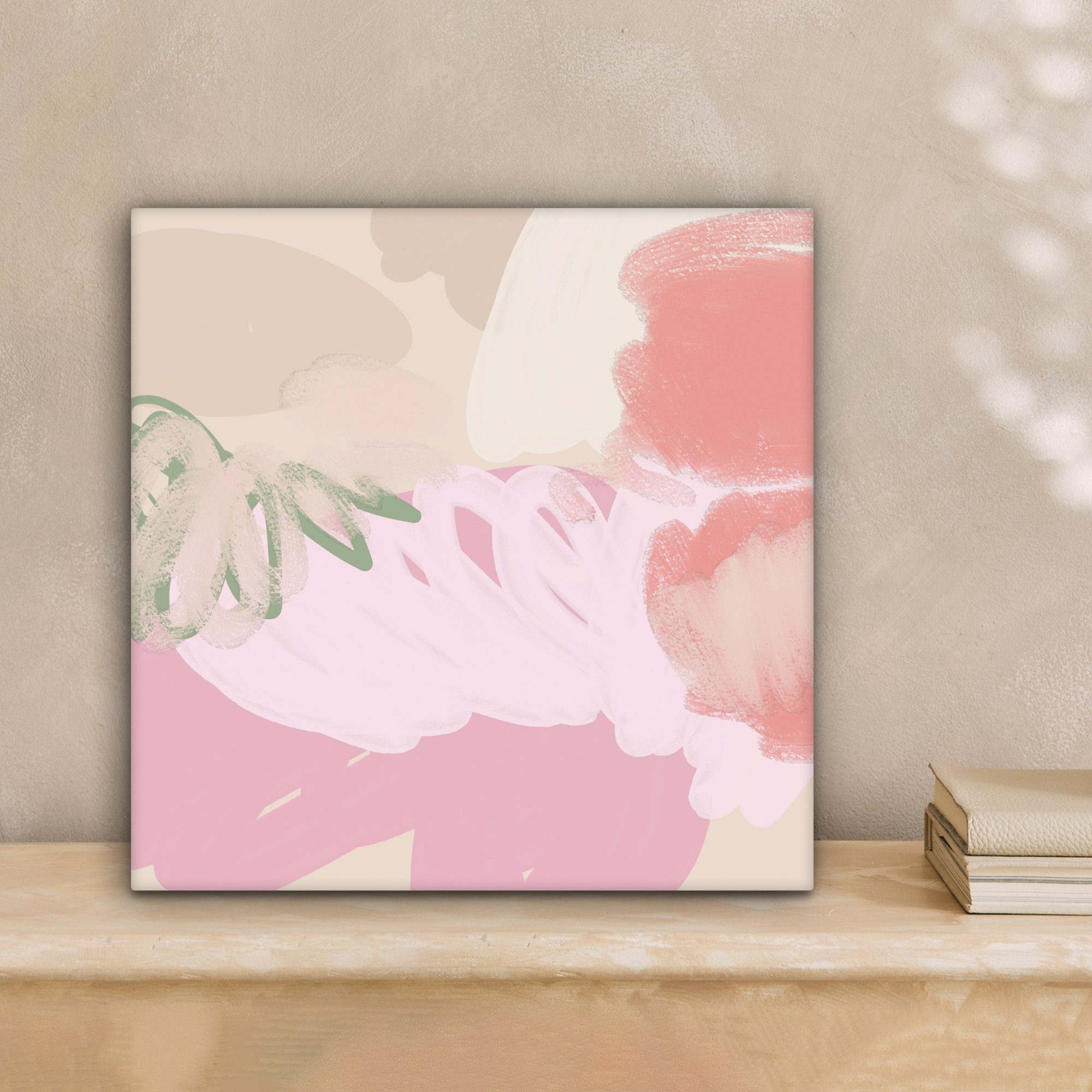 OneMillionCanvasses® Leinwandbild Rosa - Kunst - Abstrakt - Modern, Fotodru günstig online kaufen