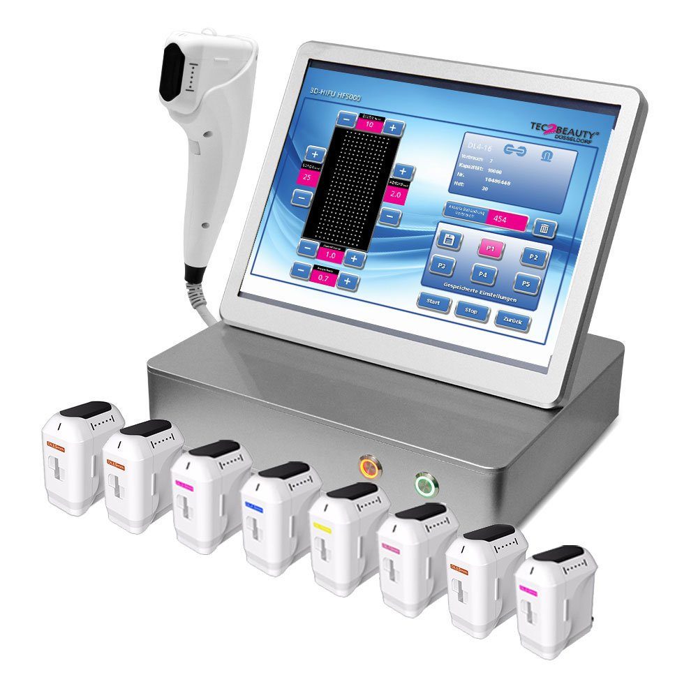 Tec2Beauty Beauty-Multigerät 5D-HIFU mit Hochfrequenz Ultraschall inkl. 2 Transducern, 2-tlg.