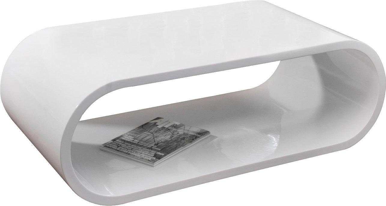 SalesFever Couchtisch im stilvollen Look, Vollständig aus edlem Fiberglas gefertigt