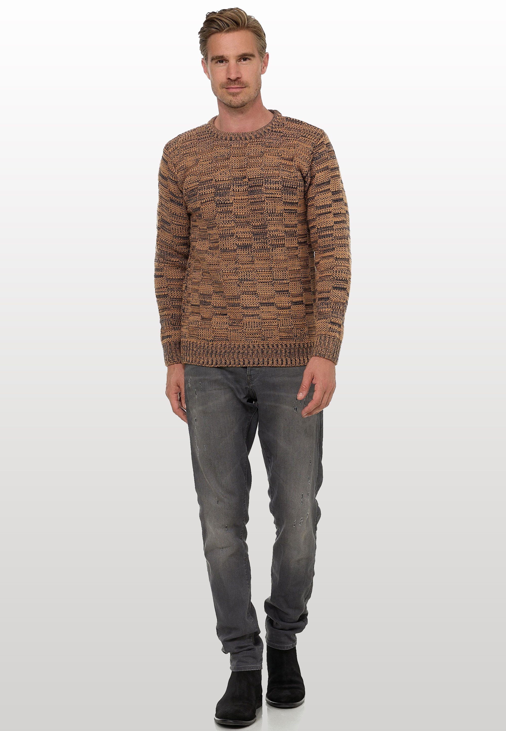 Rusty Neal Strickpullover mit dezenter Musterung und Strick-Design