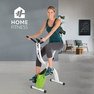 VITALmaxx Heimtrainer Fitness Bike Cardiobike Homebike klappbar limegreen, Fitness Bike