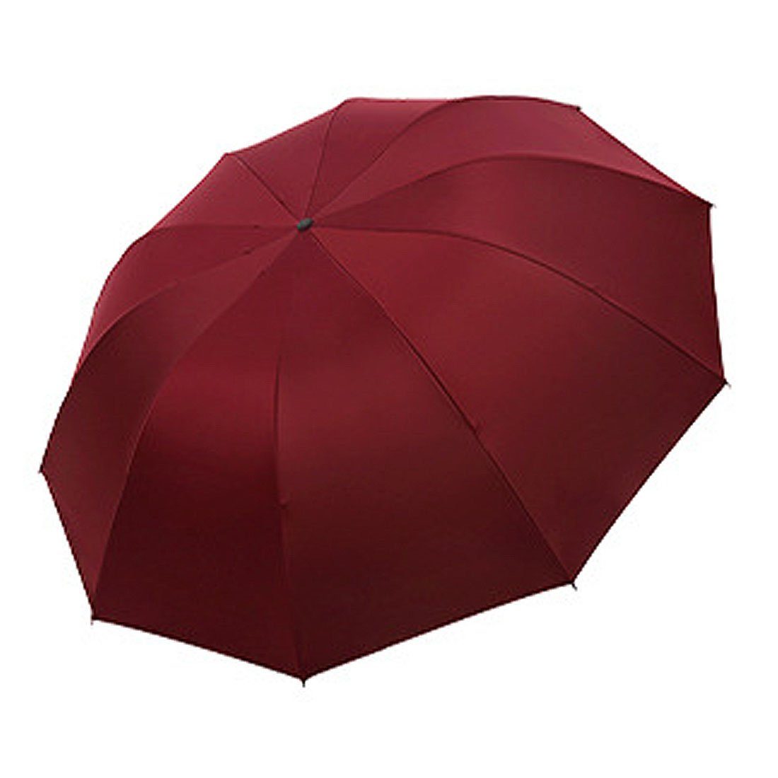 Vollautomatischer Sonnenschirm DÖRÖY Rot regenfest, Klappschirm, Taschenregenschirm UV-Schutz