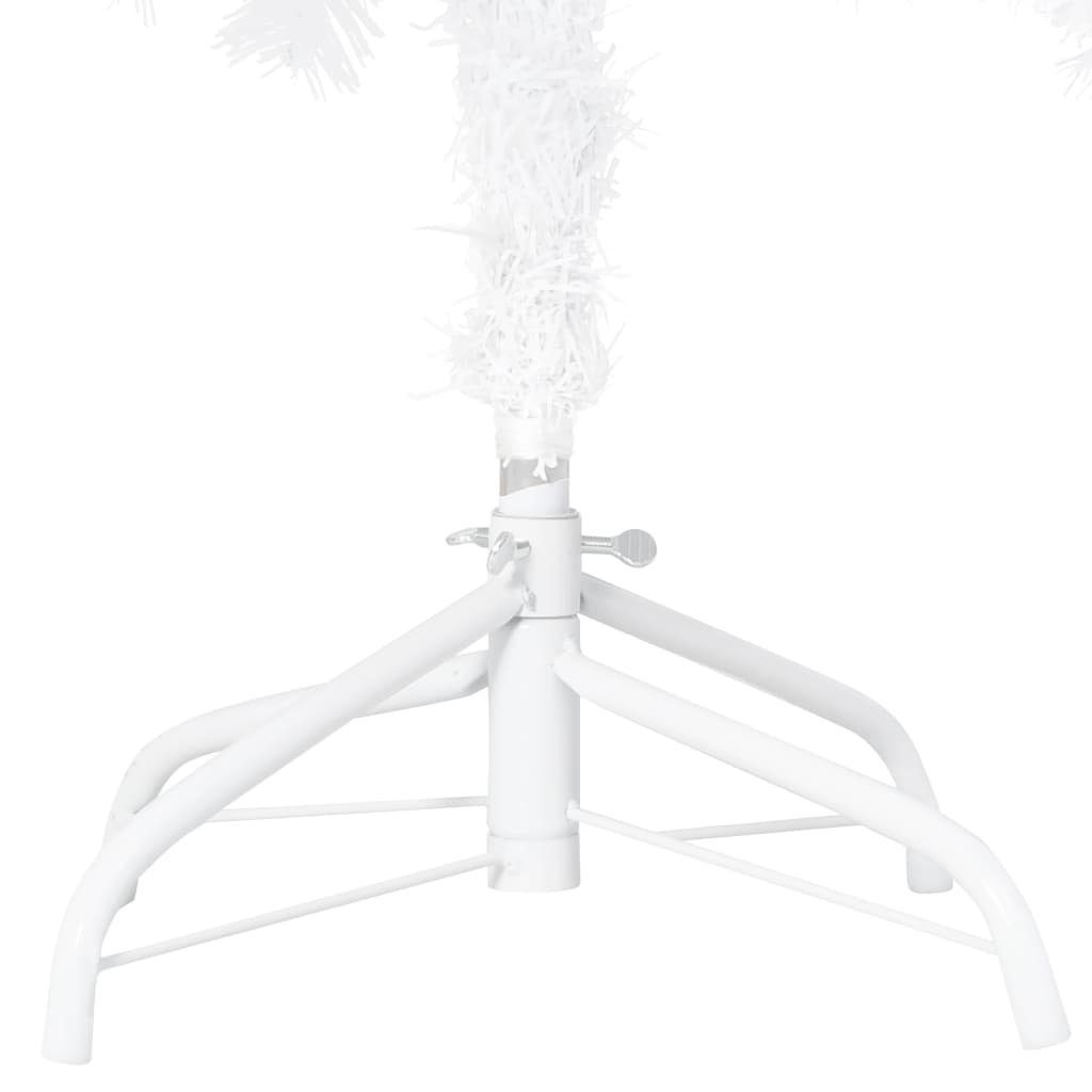 furnicato Künstlicher Weihnachtsbaum Weiß Dicken 240 cm mit Zweigen PVC