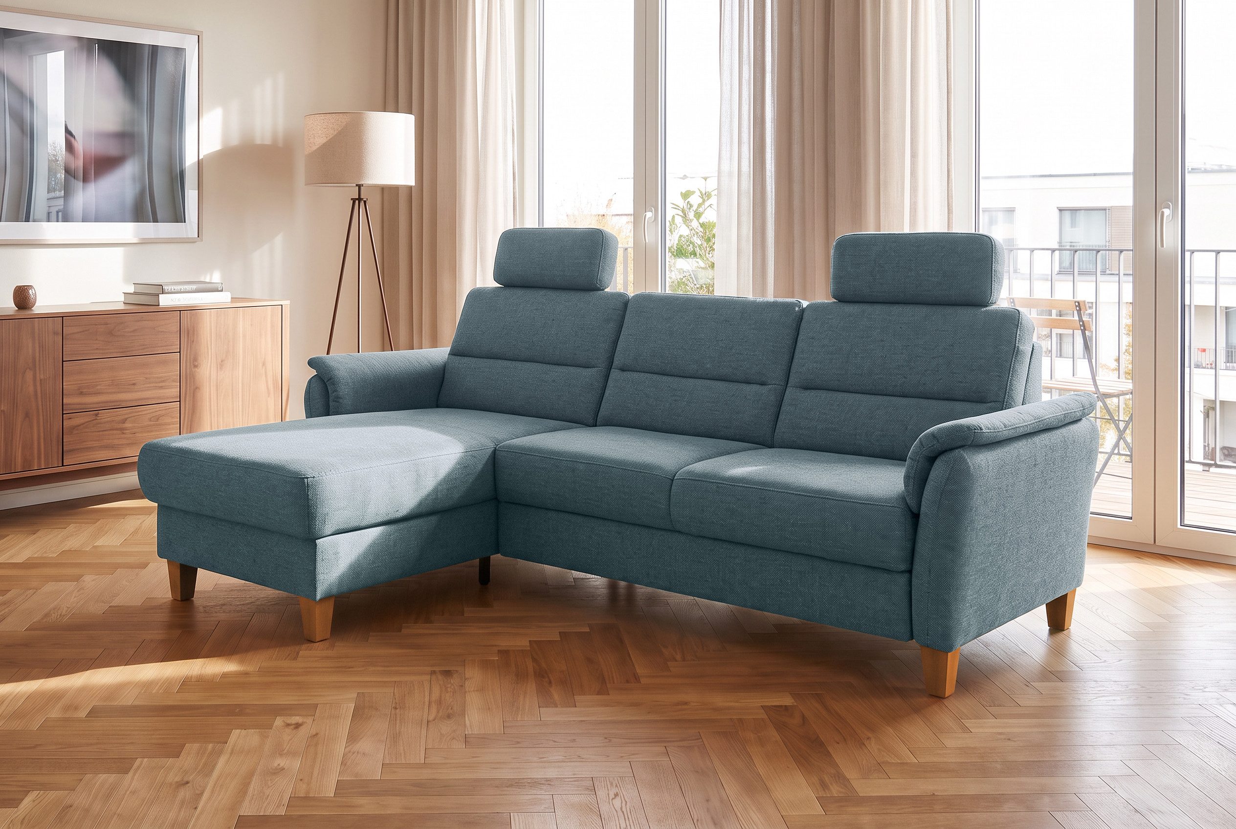 Home affaire Ecksofa Palmera L-Form, B: 244 cm - OTTO. Verlässliche Qualität., optional Schlaffunktion & Bettkasten, Federkern