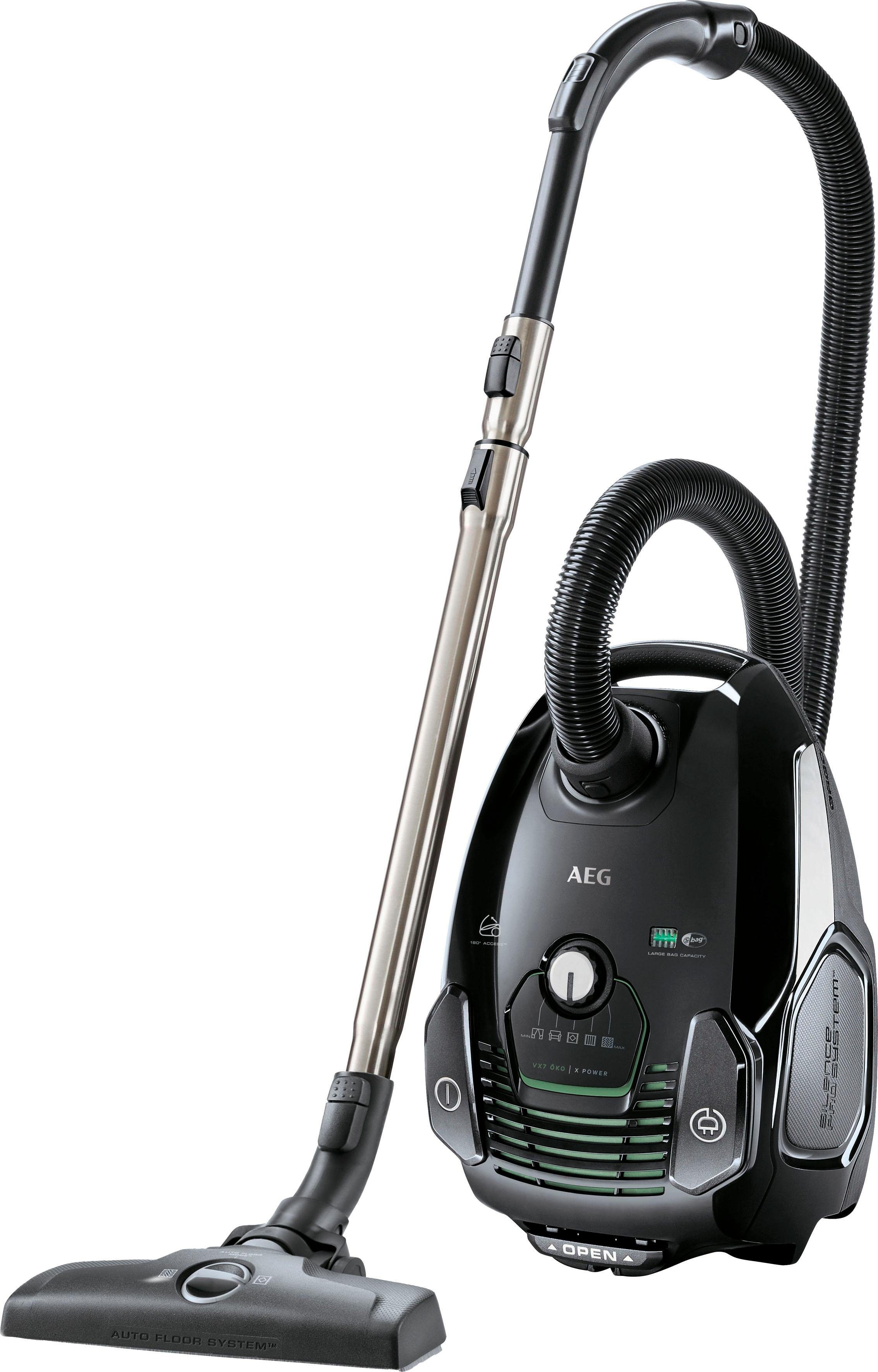 AEG Bodenstaubsauger VX7-2-ÖKOX Neue technische Version, 650 W, mit Beutel, +PARKETTO PRO Hartbodendüse