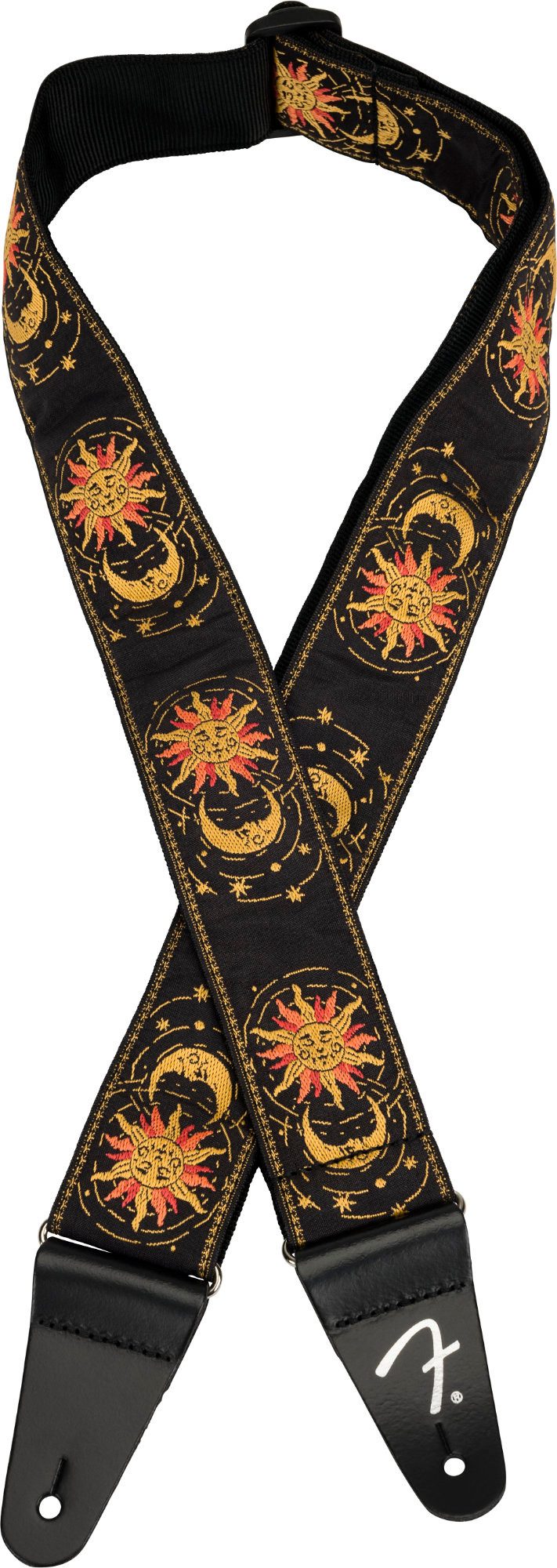 Fender Gitarrengurt American Vintage II Sun Strap Sunburst Jacquard-Gitarrengurt, Längenverstellbar von 86 bis 150 cm, ungepolstert