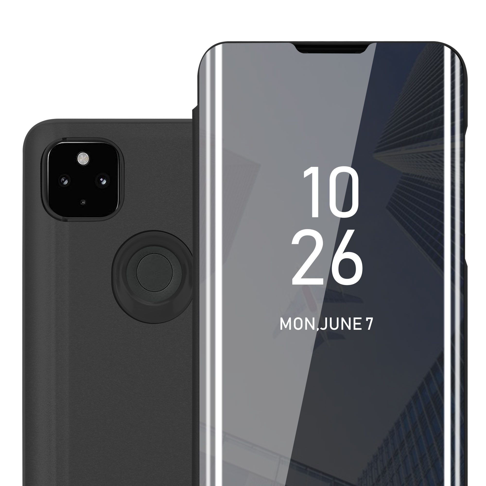 Cadorabo Handyhülle für Google PIXEL 4A Hülle Google PIXEL 4A, Klappbare Handy Schutzhülle - Hülle - mit Standfunktion und Kartenfach