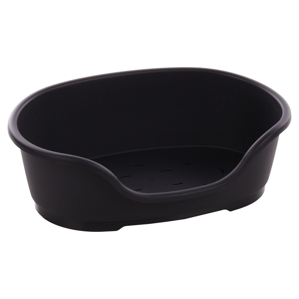 Flamingo Hundekorb Hundekorb Tuck oval aus Kunststoff schwarz günstig online kaufen