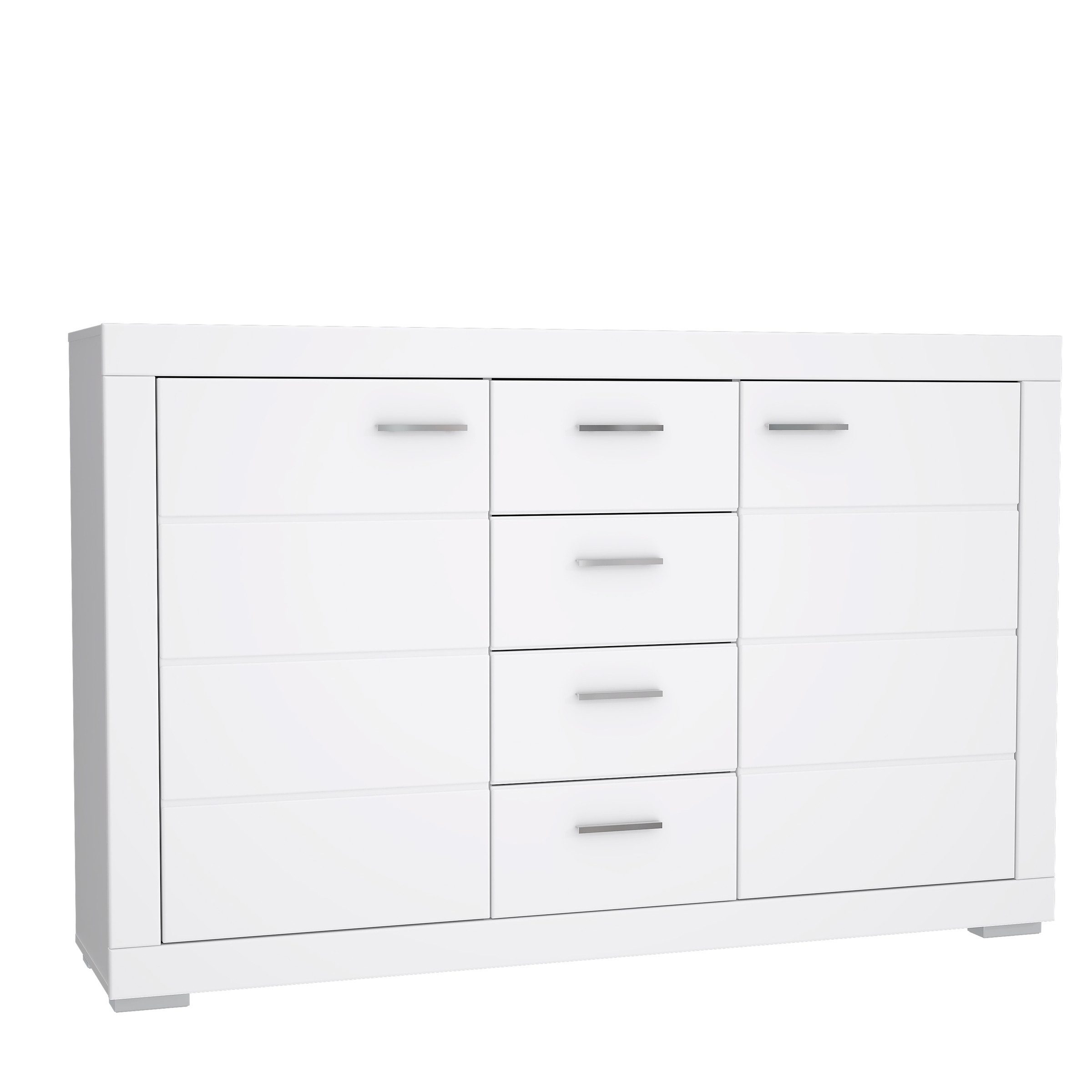 freiraum Sideboard SNOW, 4 Schübe, 2 Türen, in weiß - 170,7x108,8x41,4cm (BxHxT)