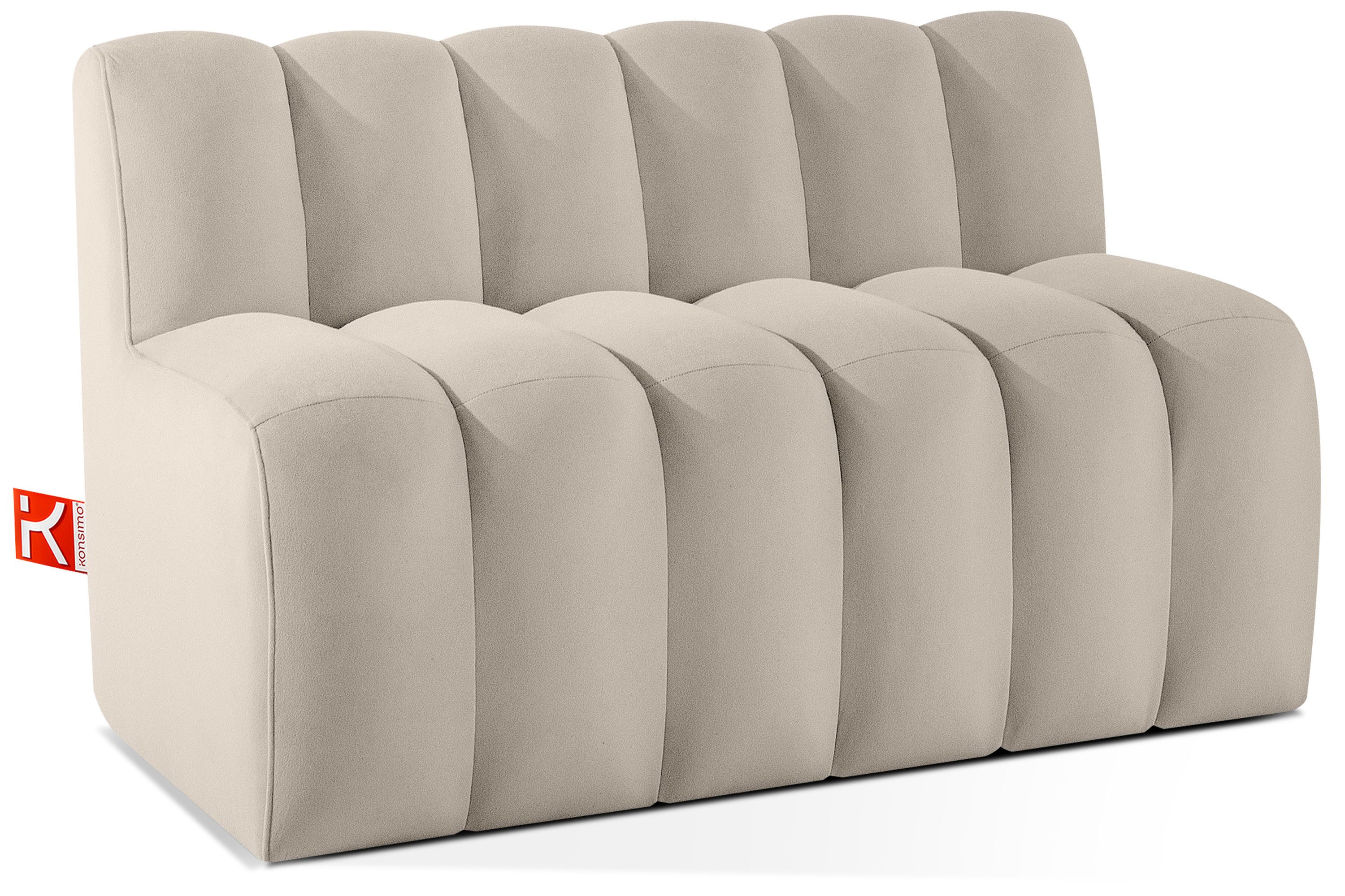 KONSIMO® Sofa CORDA Einzelsofa, Küchensofa, Polsterbank, Küchenbank, Breite: 120 cm, hergestellt in der EU, moderne Eleganz, ideal für Restaurantbereiche