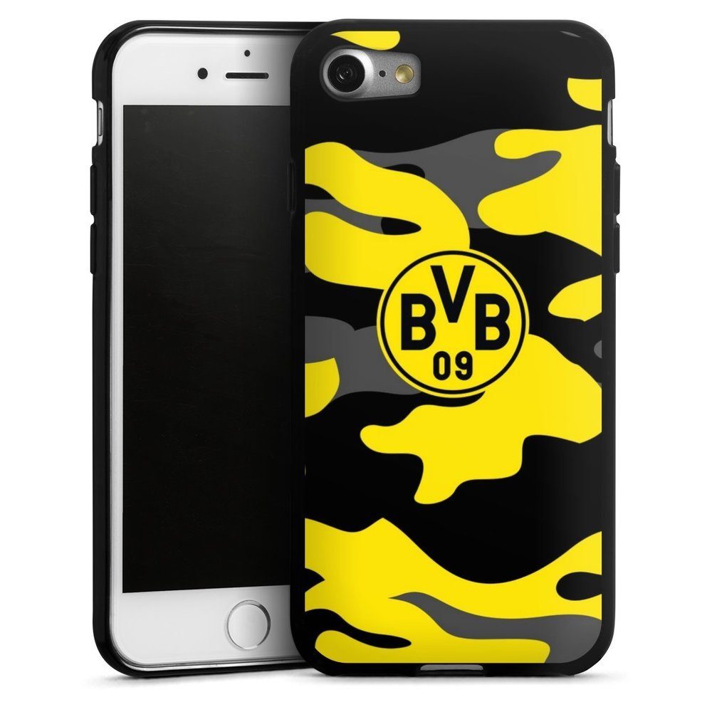 DeinDesign Handyhülle BVB Borussia Dortmund Fanartikel BVB Camo, Apple iPhone 8 Silikon Hülle Bumper Case Handy Schutzhülle