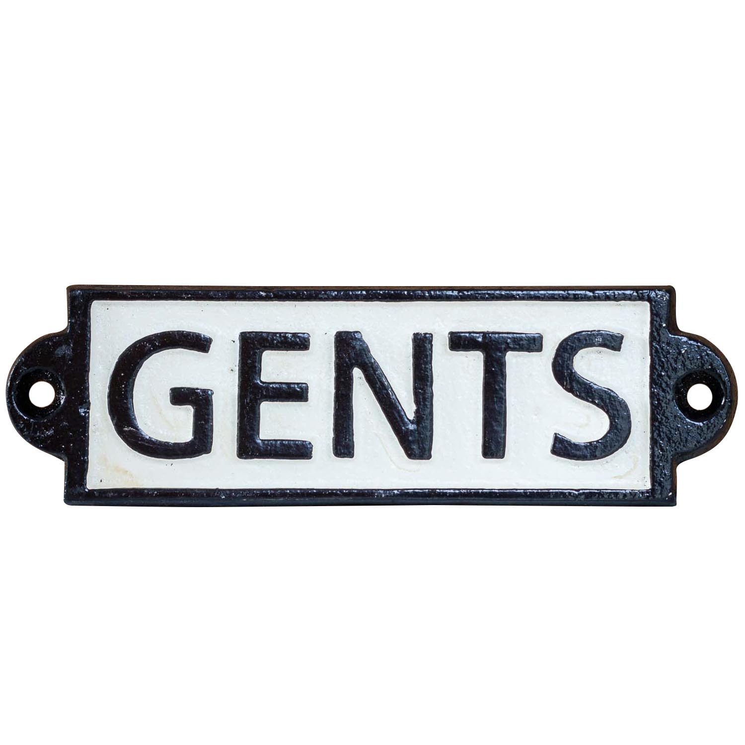 Dekoobjekt Nostalgie Türschild Schild Gents Herren Toilette Gäste WC 16cm Eisen A