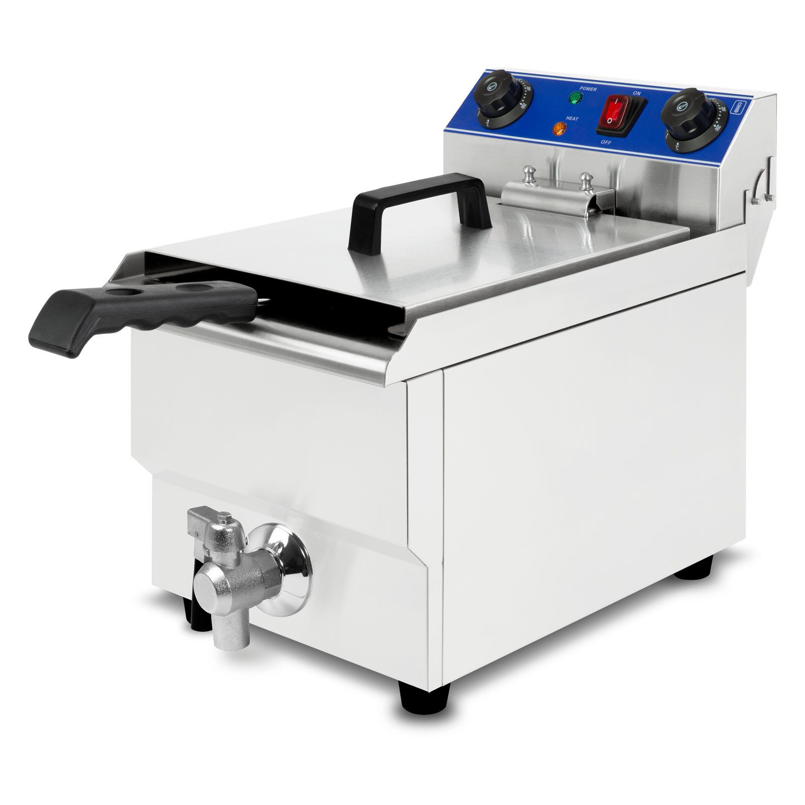 vertes Fritteuse, 3000 W, 230V, Kaltzonenprinzip, Gastro Fritöse