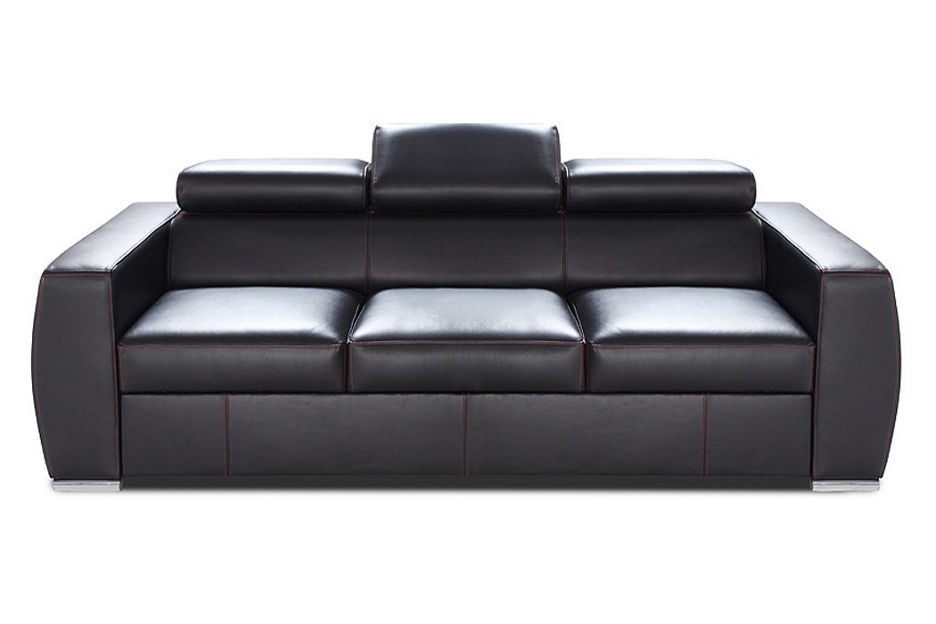 JVmoebel Sofa, Leder Sofa 3 Sitzer Bettfunktion Design Polster Modern Italienisches | Alle Sofas