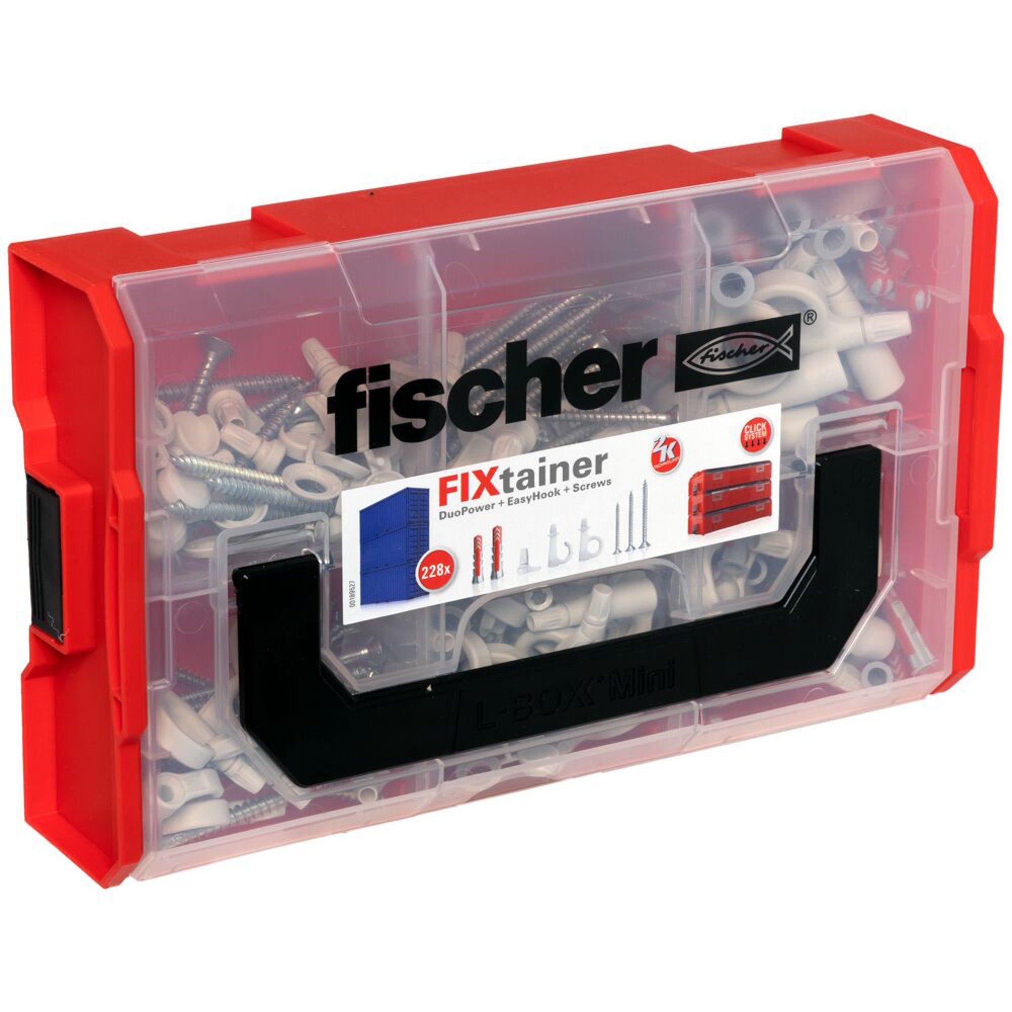 EasyHook + Universaldübel DuoPower fischer + Schraube FixTainer Fischer