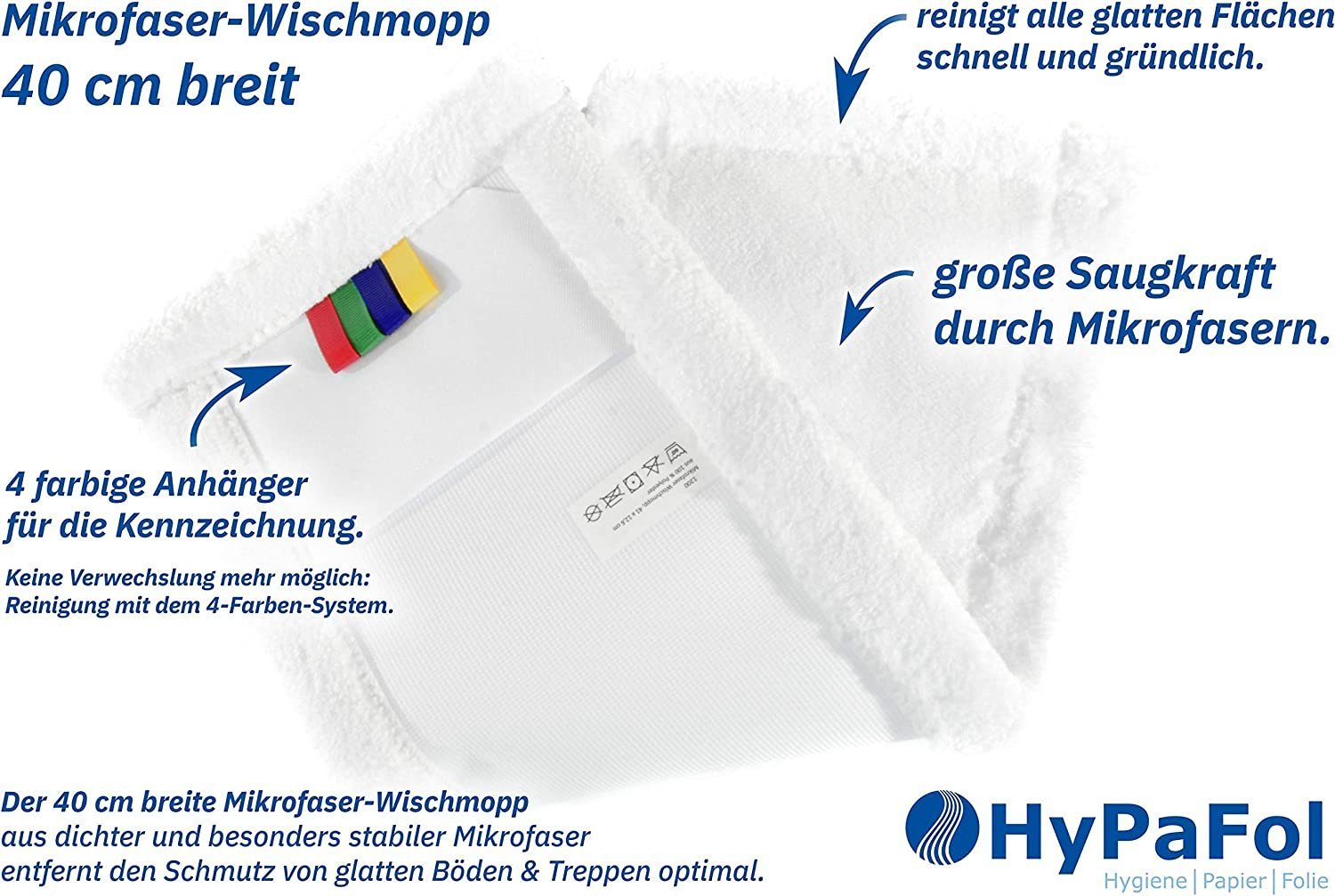 Hypafol Wischmopp SET, 90-180 cm Teleskopstiel inkl. 40 cm Bezug