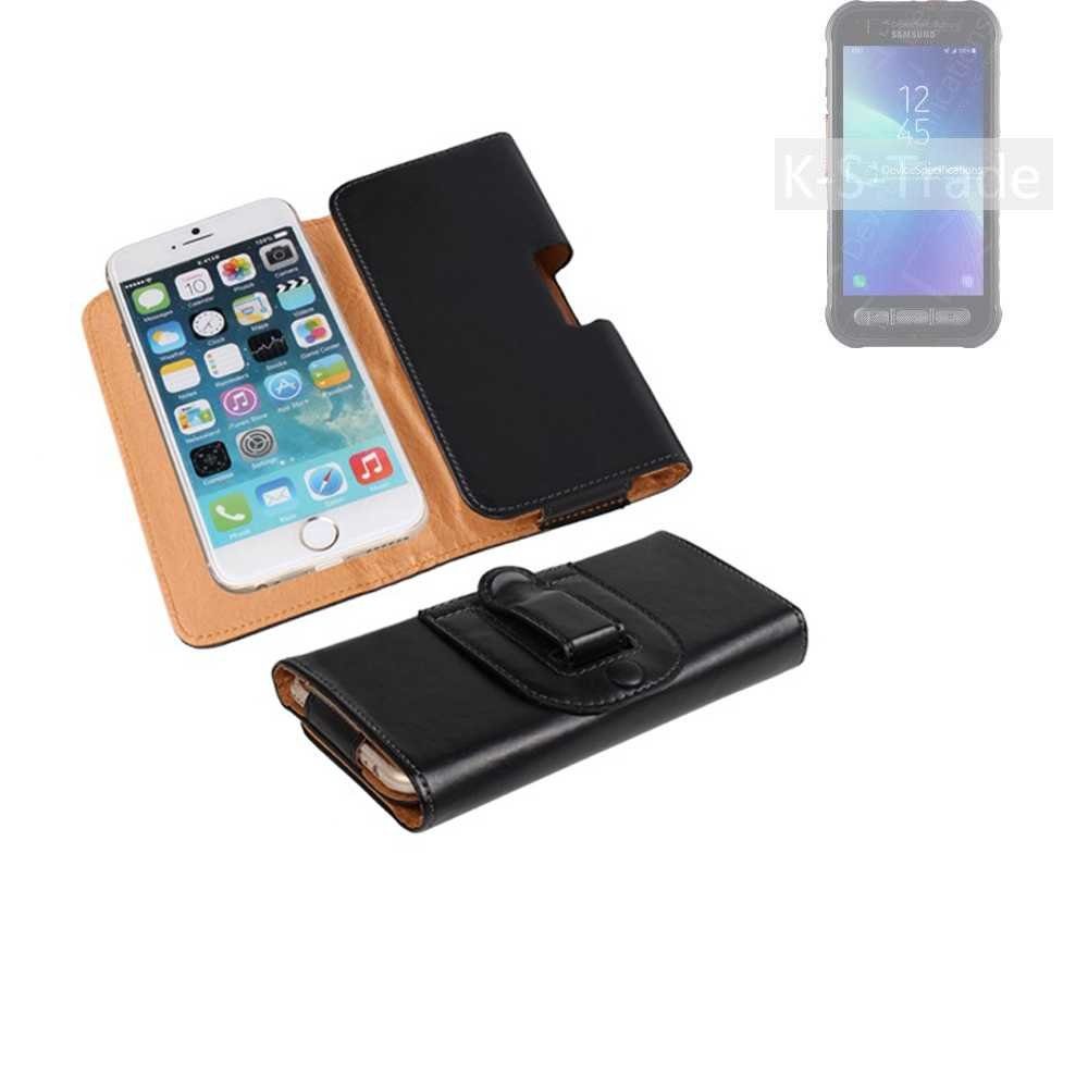 K-S-Trade Handyhülle für Samsung Galaxy XCover FieldPro, Schützhülle Handyhülle Holster Gürtel Tasche Schutzhülle