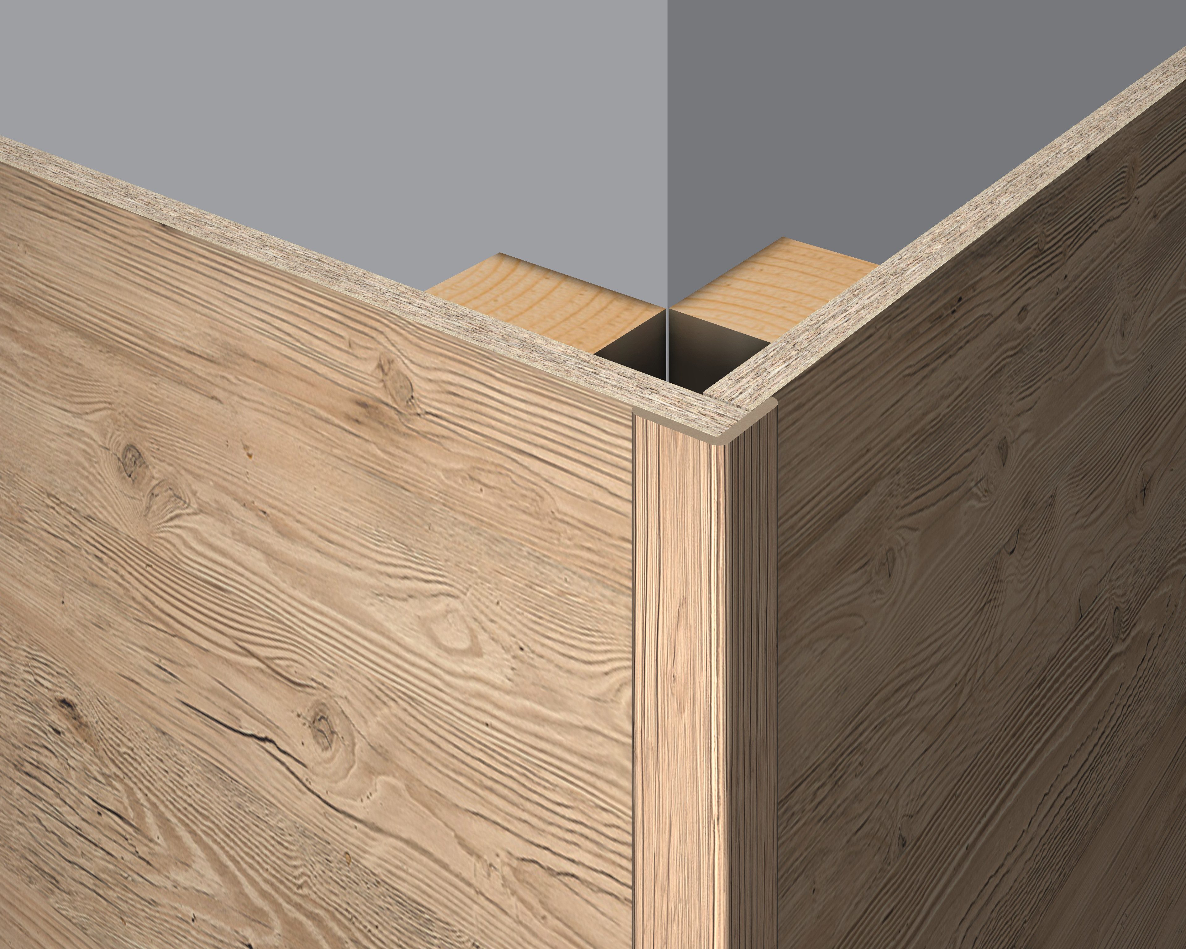 EGGER Abschlussleiste Faltleiste Decowall FL006 Namur Fichte hell, Kleben, günstig online kaufen