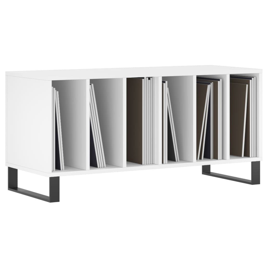 vidaXL Lowboard Plattenschrank Weiß 100x38x48 cm Holzwerkstoff (1 St)
