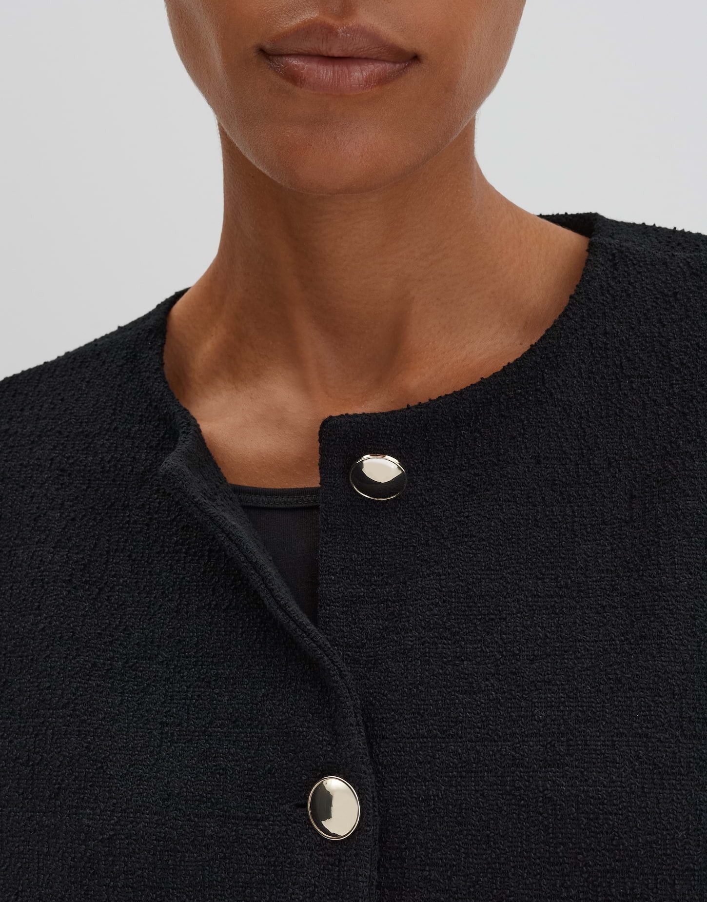 someday Jackenblazer Bouclé Jacke NEELIA aus BCI Cotton Mix