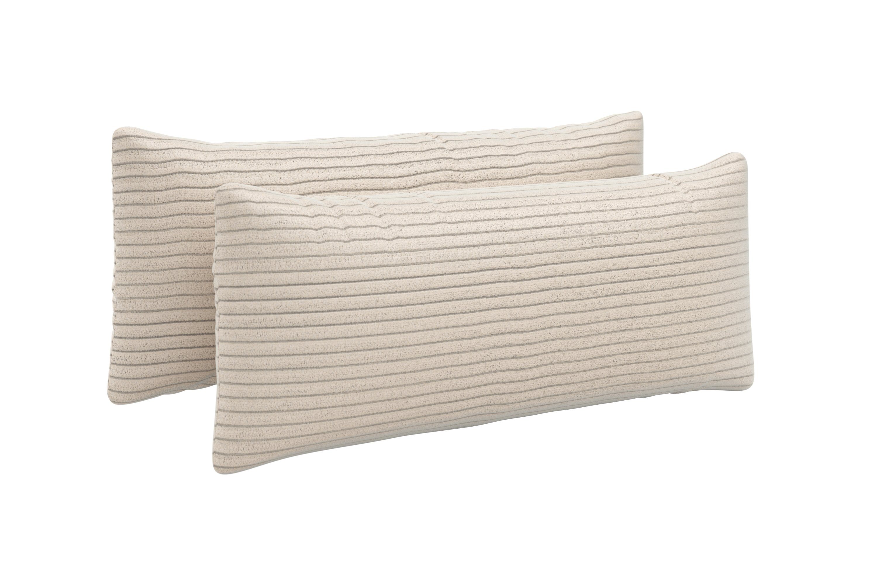 Home affaire Sofakissen Coco, (Set), wahlweise 2er- oder 3er-Nierenkissen-Set, Breite jeweils 64 cm