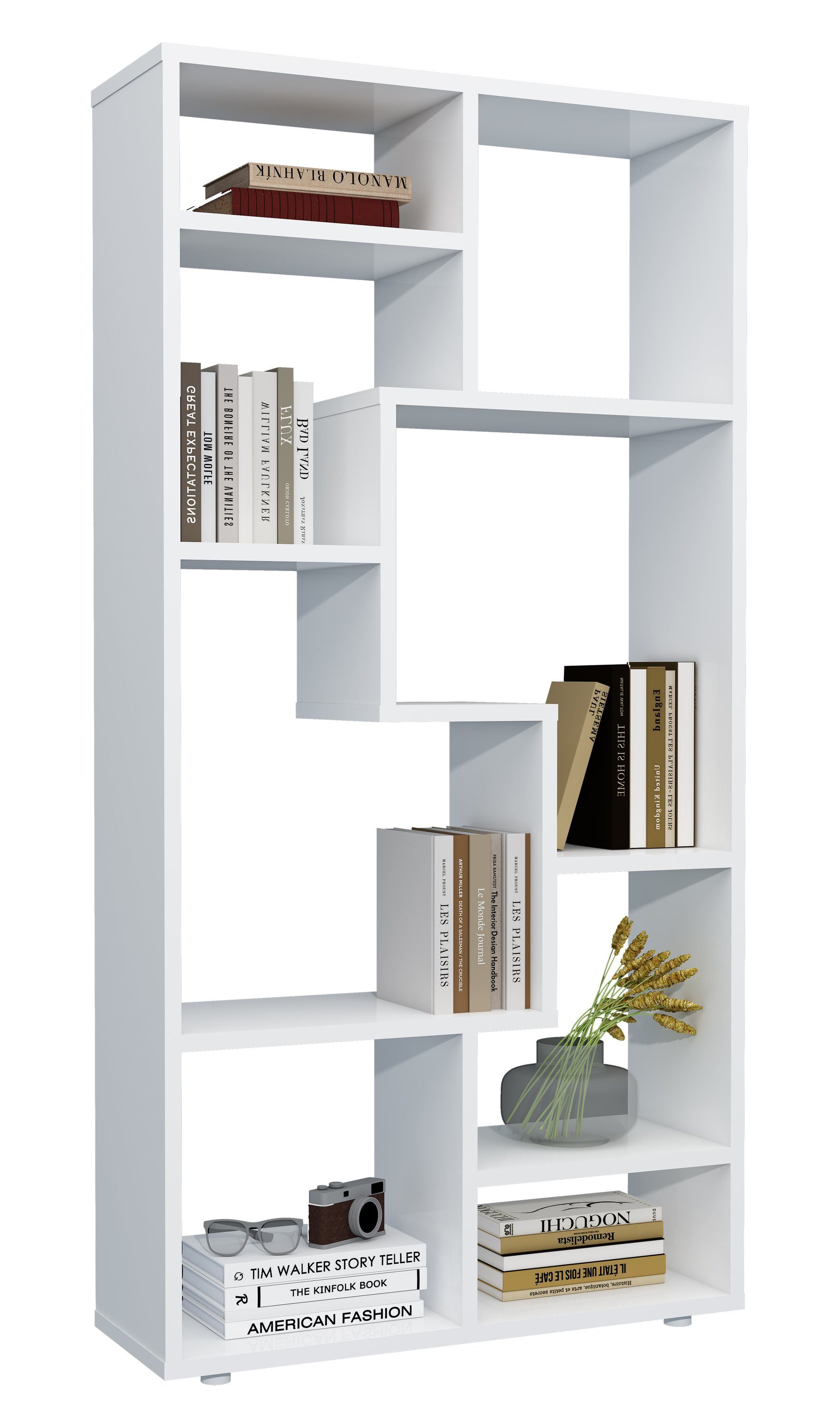 VCM Standregal Holz Stand Regal Raumteiler Bücherregal Lanisa M günstig online kaufen