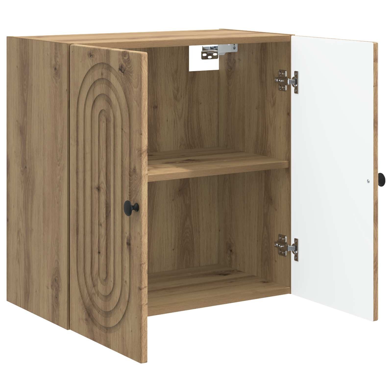 vidaXL Hängeschrank 59 x 31 x 60 cm Hängeschrank Wandschrank Artisan-Eiche 59x31x60 cm Hol