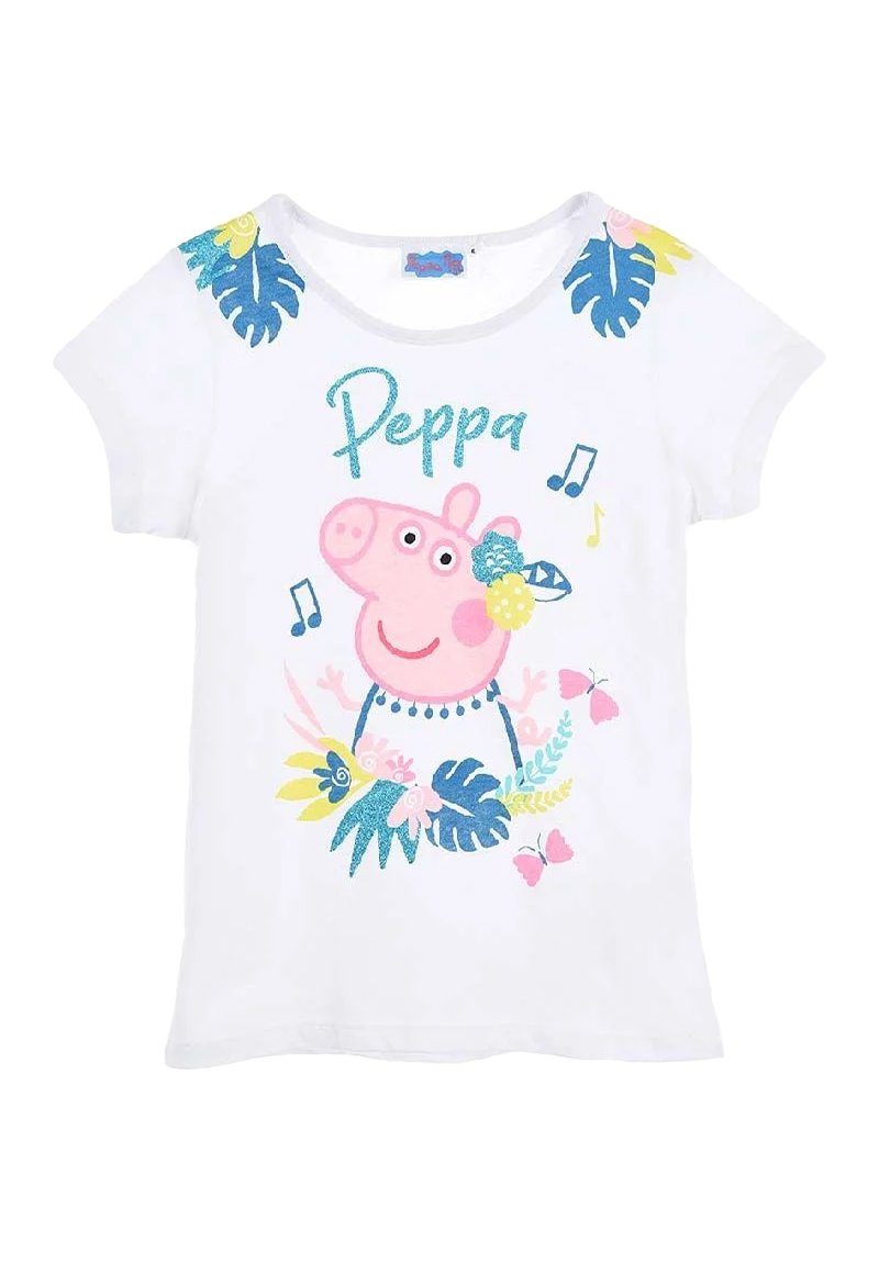 Kurzarm-Shirt Peppa Mädchen Oberteil T-Shirt Pig