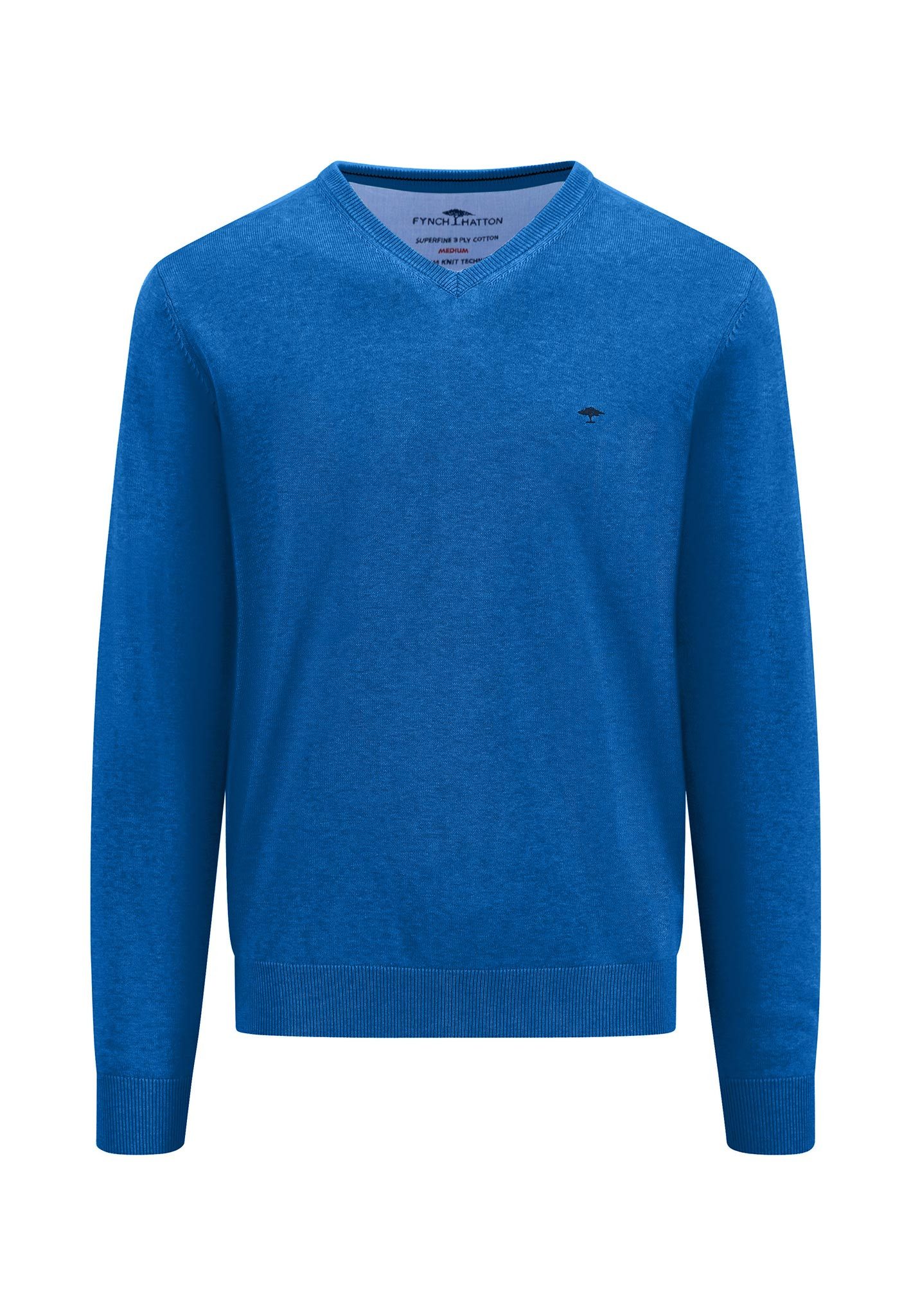 FYNCH-HATTON Strickpullover mit Logo auf der günstig online kaufen