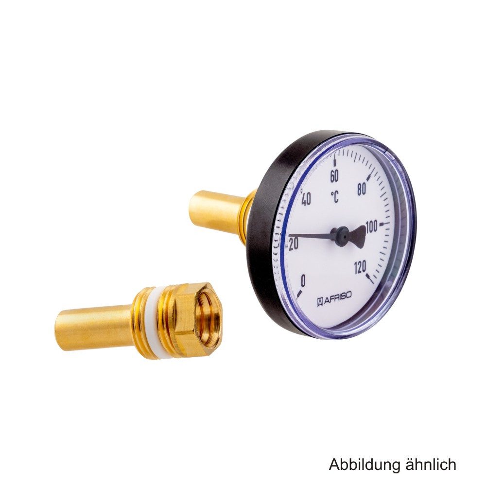 AFRISO Rohrverbinder AFRISO Bimetall-Thermometer BiTh63K 0/120°C Ø63 x 100 mm, 63711