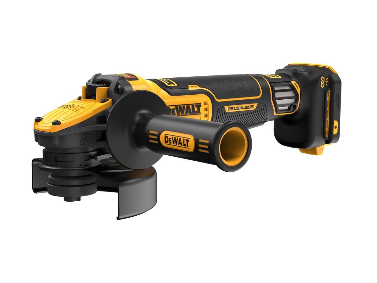 DeWalt Akku-Winkelschleifer 18V, Basisv., max. 9000 U/min, (125 mm) mit regulierbarer Drehzahl und Paddelschalter