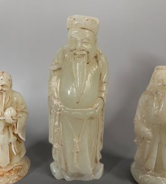 Asien LifeStyle Buddhafigur Fu, Lu, Shou Hetian Jade Figuren - China
