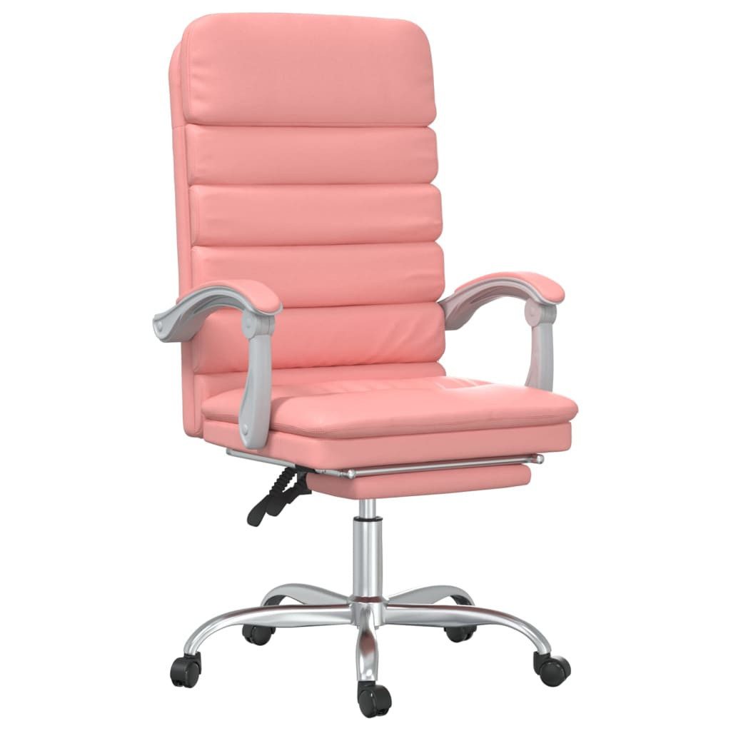 vidaXL Bürostuhl Bürostuhl mit Massagefunktion Rosa Kunstleder (1 St)