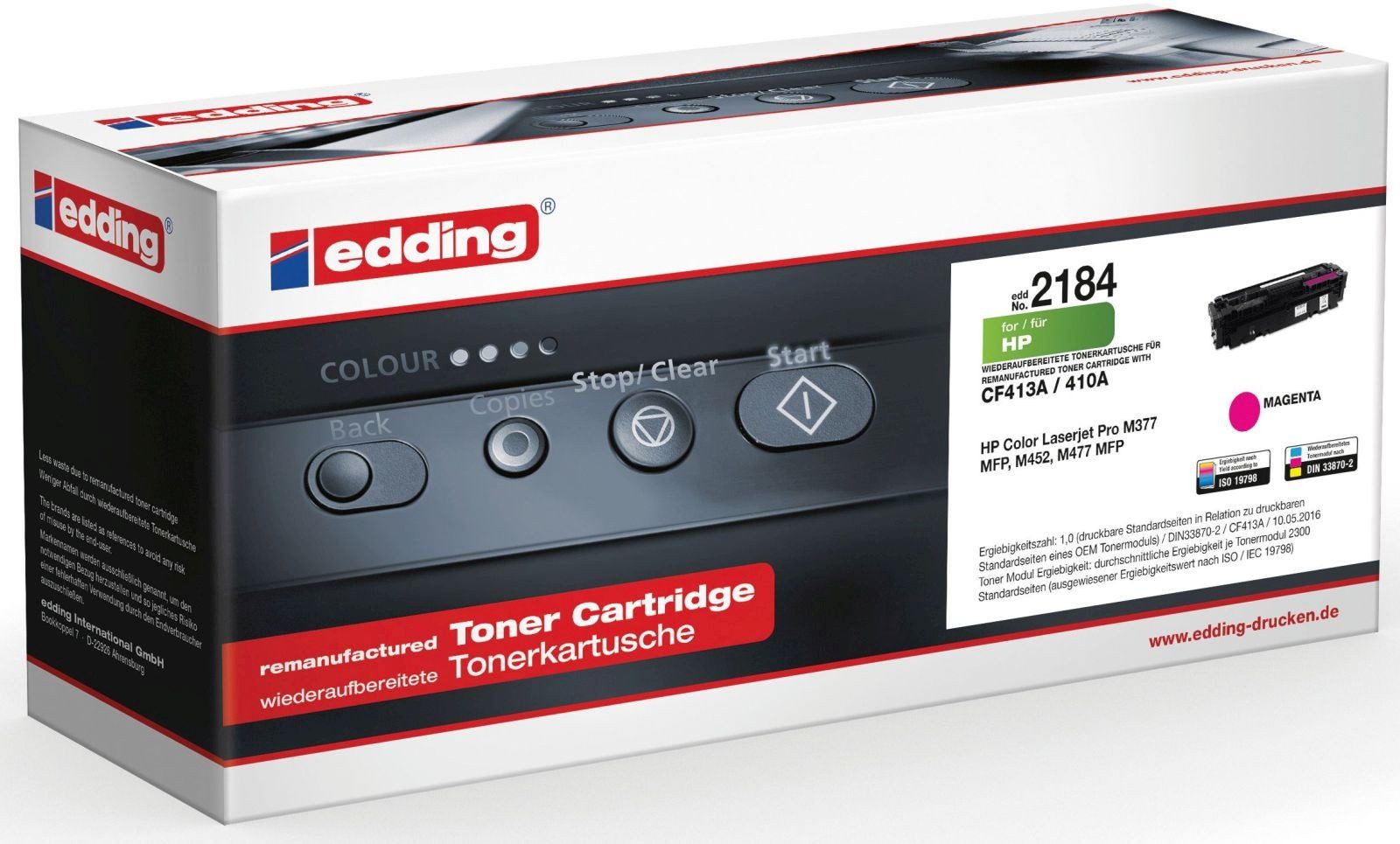 edding Tonerpatrone Tonerkartusche kompatibel mit HP CF413Amagenta