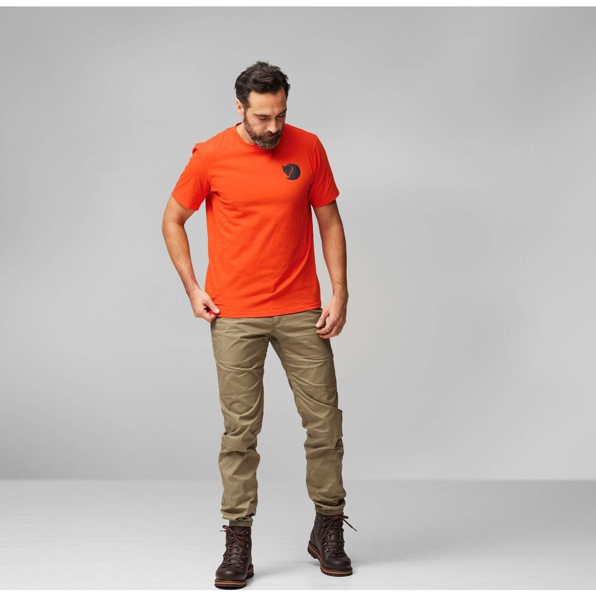 Fjällräven Kurzarmshirt Walk With Nature T-shirt M Angenehm leichtes und schnell trocknendes T-Shirt aus Bio-Baumwolle