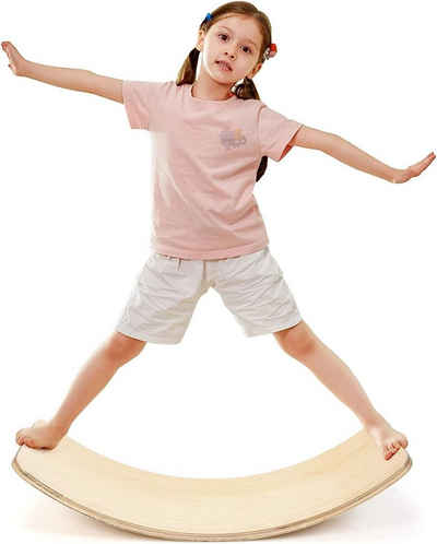 KOMFOTTEU Kurviges Board Balance Board Ständer, (mit Filzunterseite, 90 cm x 30cm)