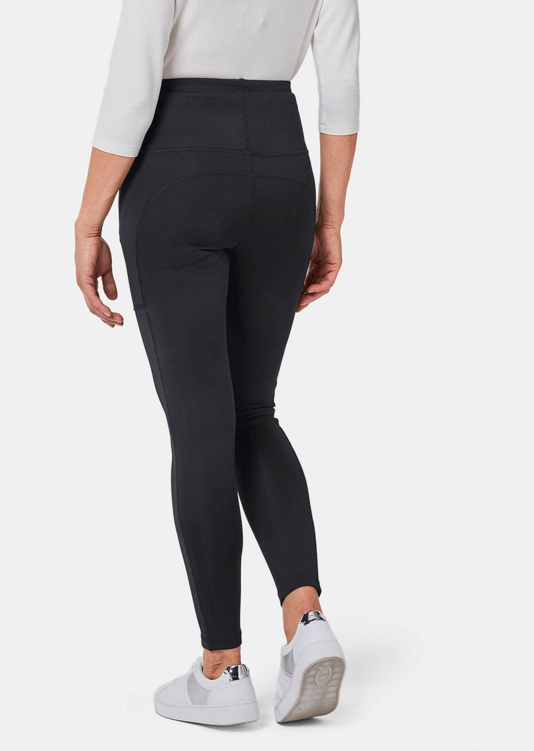 schwarz Shaping-Effekt Thermoleggings GOLDNER Leggings Figurformende mit